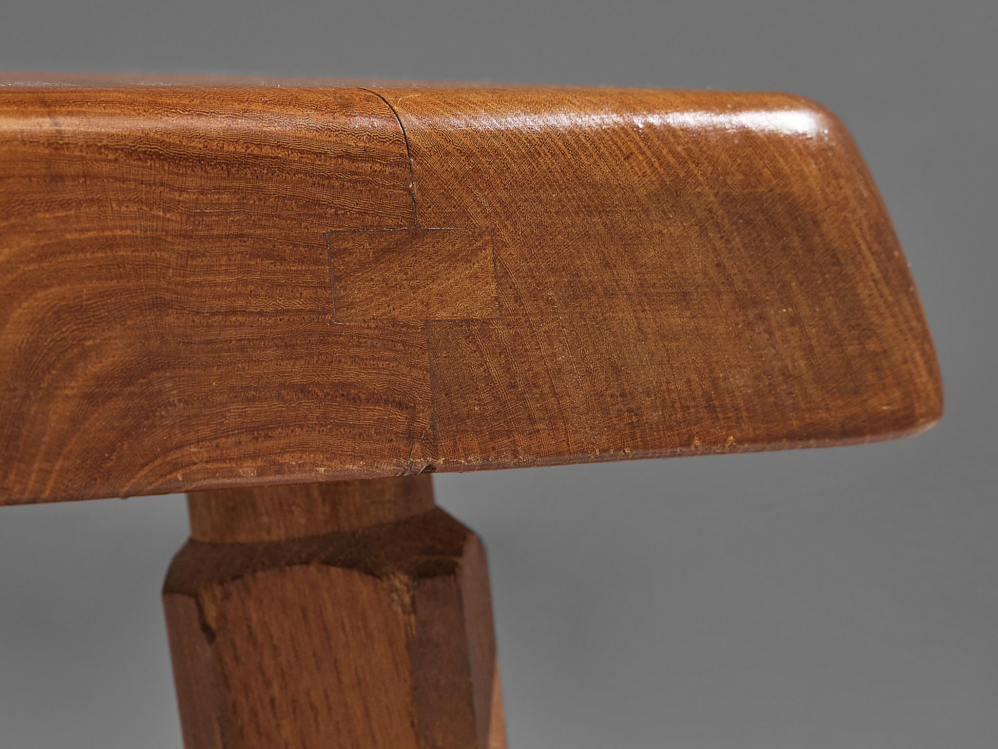Pierre Chapo Set of Three 'S01R' Stools in Solid Elm 5
