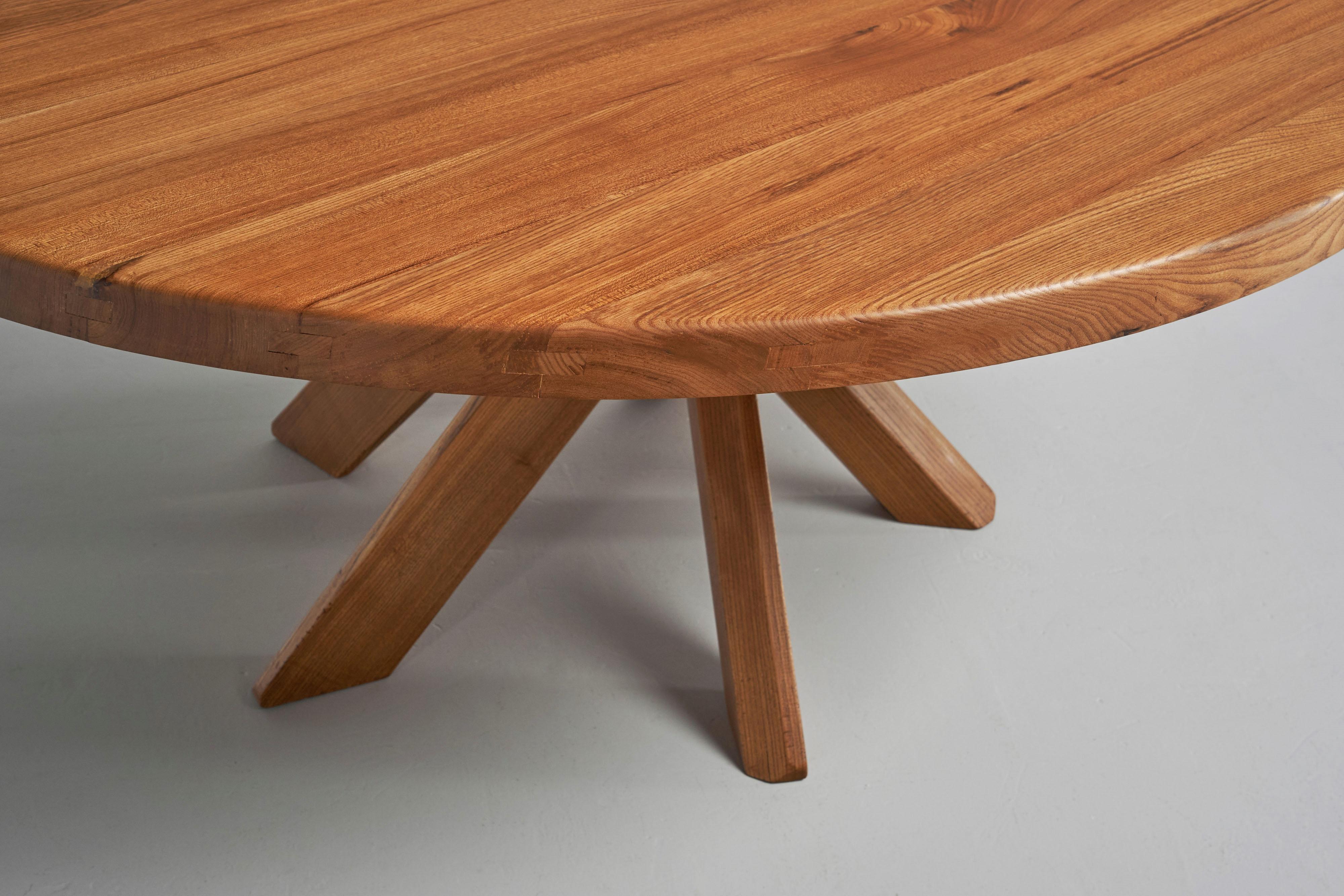 Pierre Chapo sfax dining table T21E France 1965 For Sale 4
