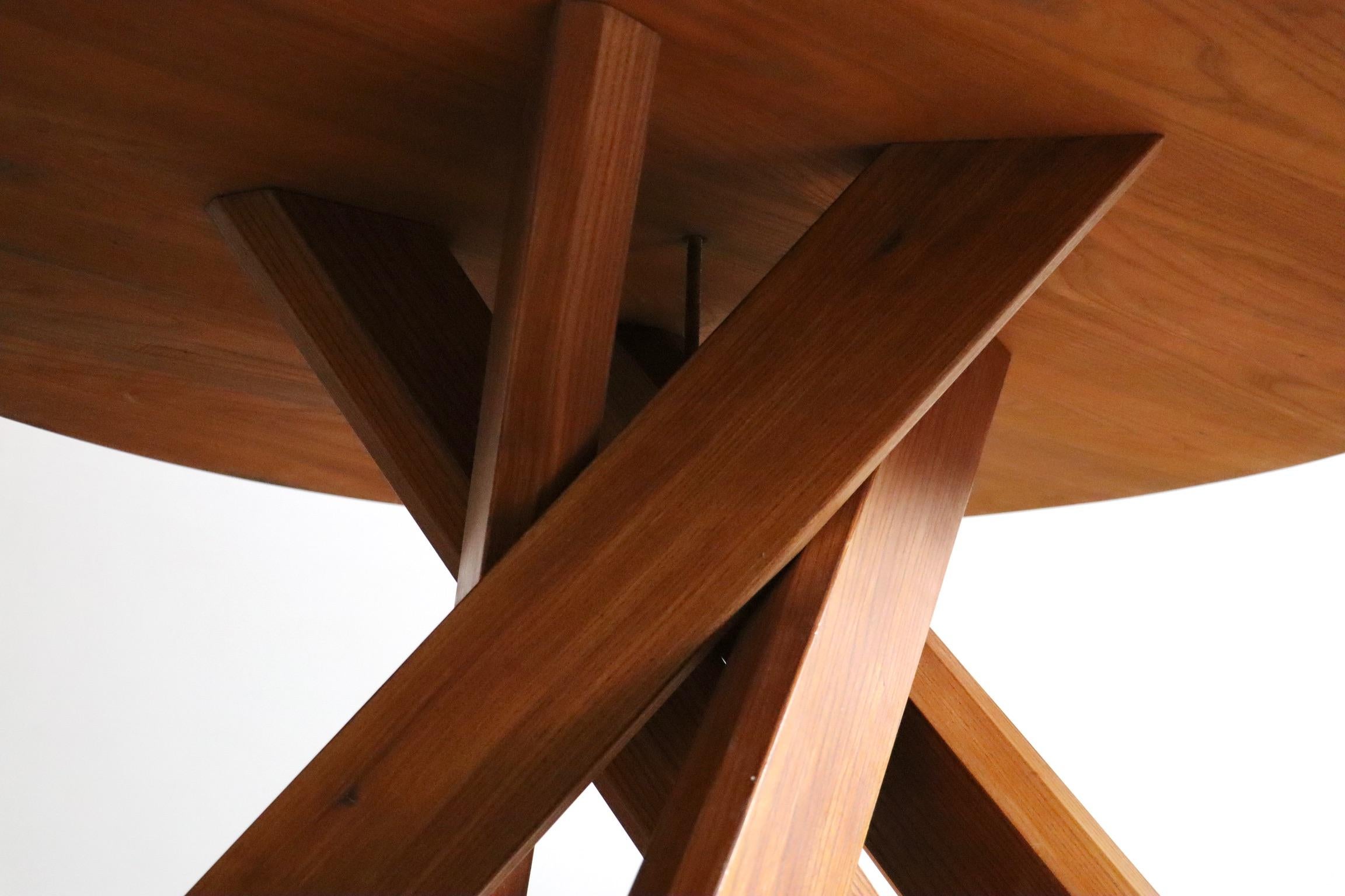 Pierre Chapo Sfax T21D Dining table in solid Elm, France 1970s For Sale 7