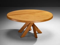 Pierre Chapo 'Sfax' T21E Dining Table in Solid Elm 160cm/62.99in.