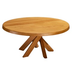 Mesa de comedor Pierre Chapo "Sfax" T21E de olmo macizo 160cm/62,99in.