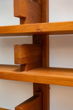 Pierre Chapo. Shelf or bookcase in natural elm. 1980s. LS68186504