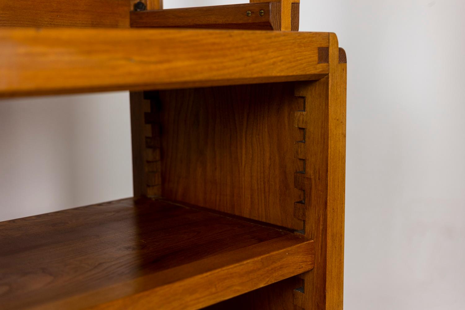Pierre Chapo, Shelves Cabinet in Natural Elm, 1960s For Sale 6