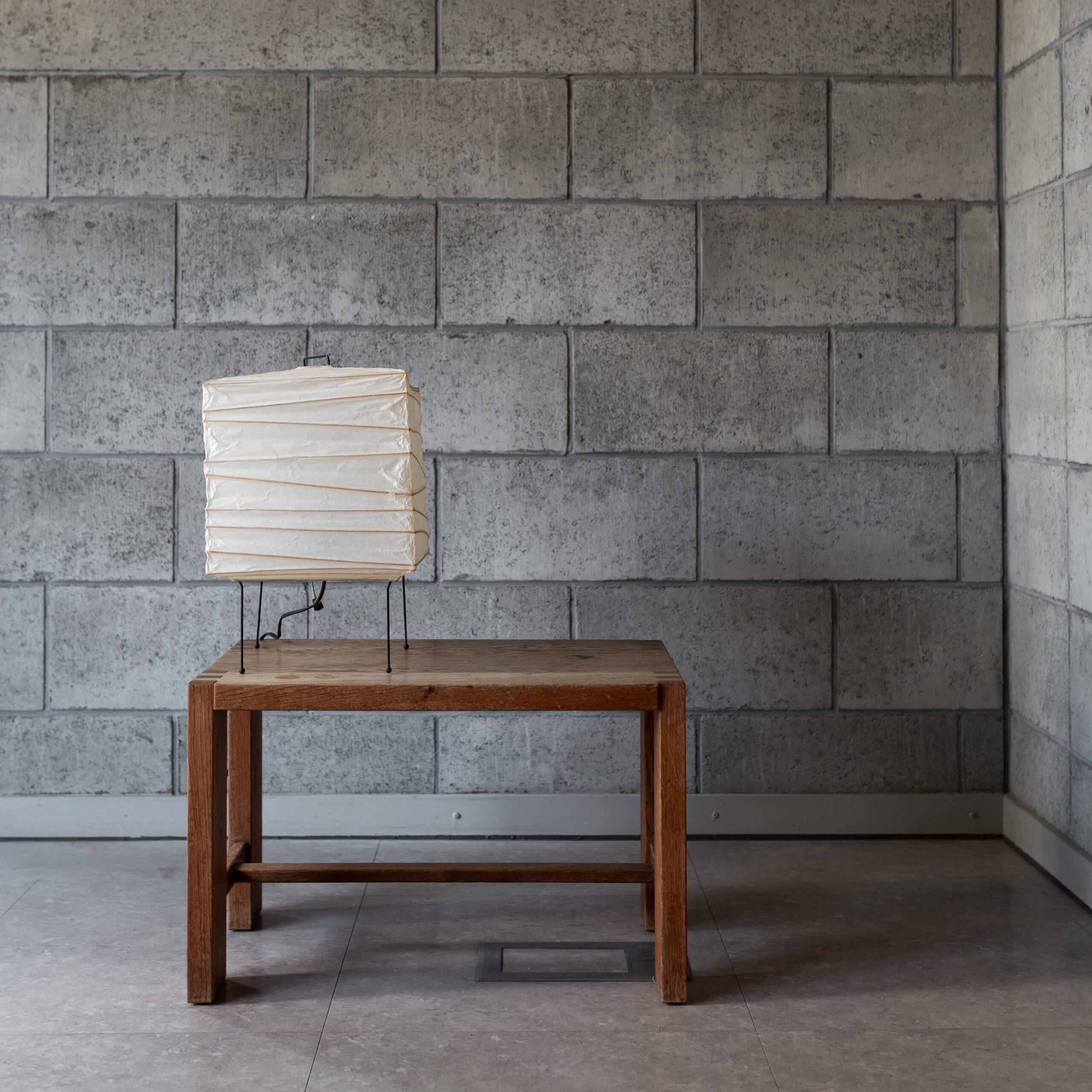 A solid elm side table by Pierre Chapo.
This compact design reveals Chapo’s architectural sensitivity — a perfect balance of proportion, structure, and material integrity.
Constructed with the designer’s signature joinery, the piece embodies the