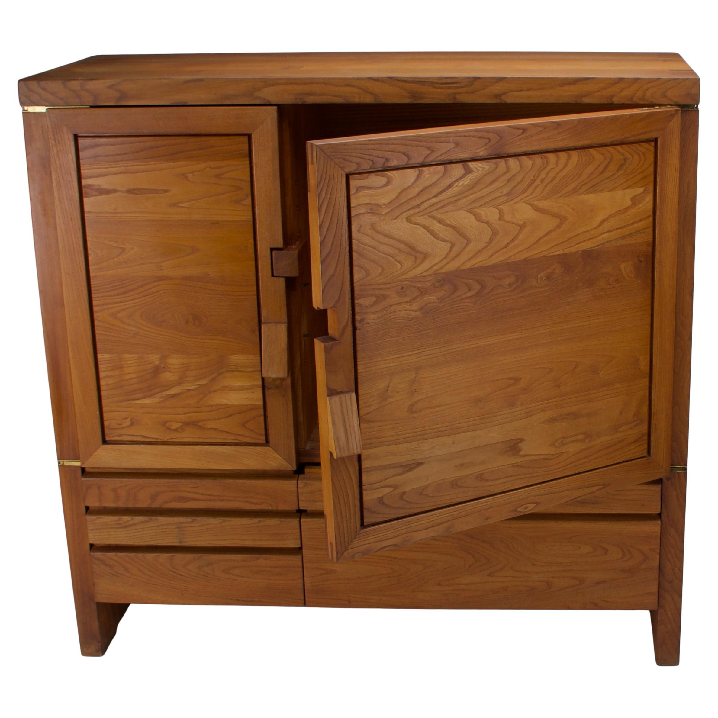 Mid-Century Modern Pierre Chapo Sideboard  Buffet Model R18 For Sale