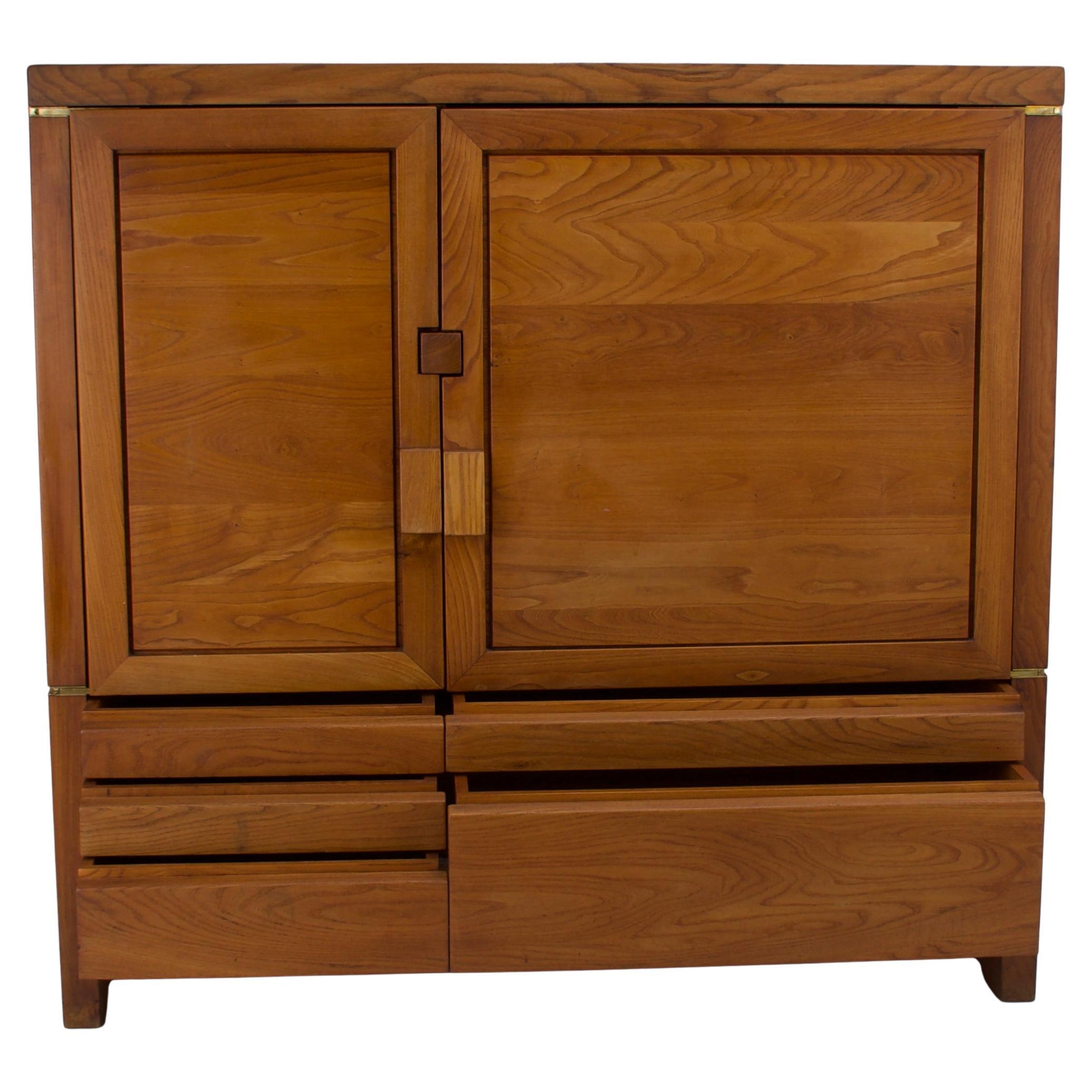 Pierre Chapo Sideboard  Buffet Model R18 In Good Condition For Sale In Bonita Springs, FL