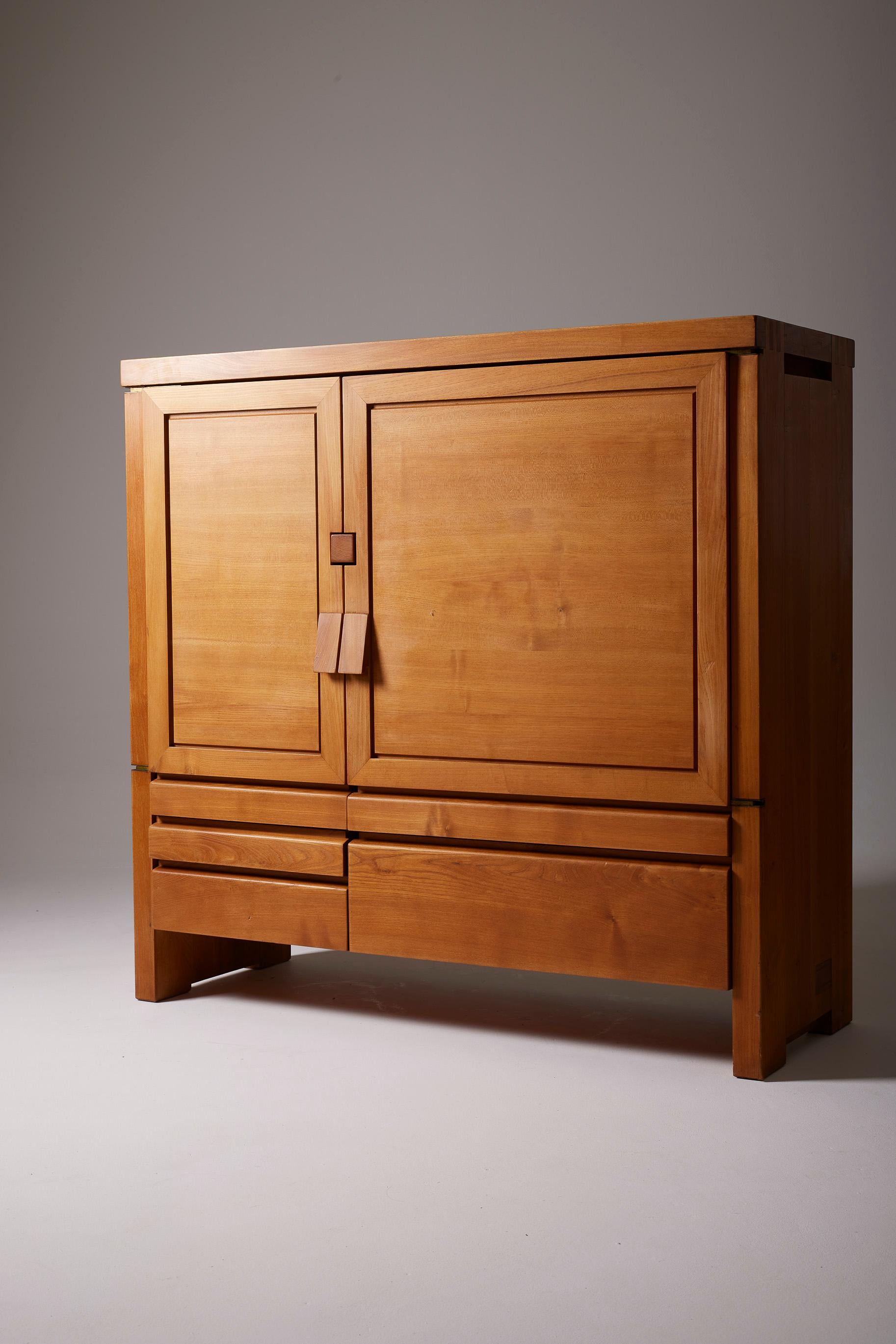 Pierre Chapo sideboard In Excellent Condition For Sale In PARIS, FR