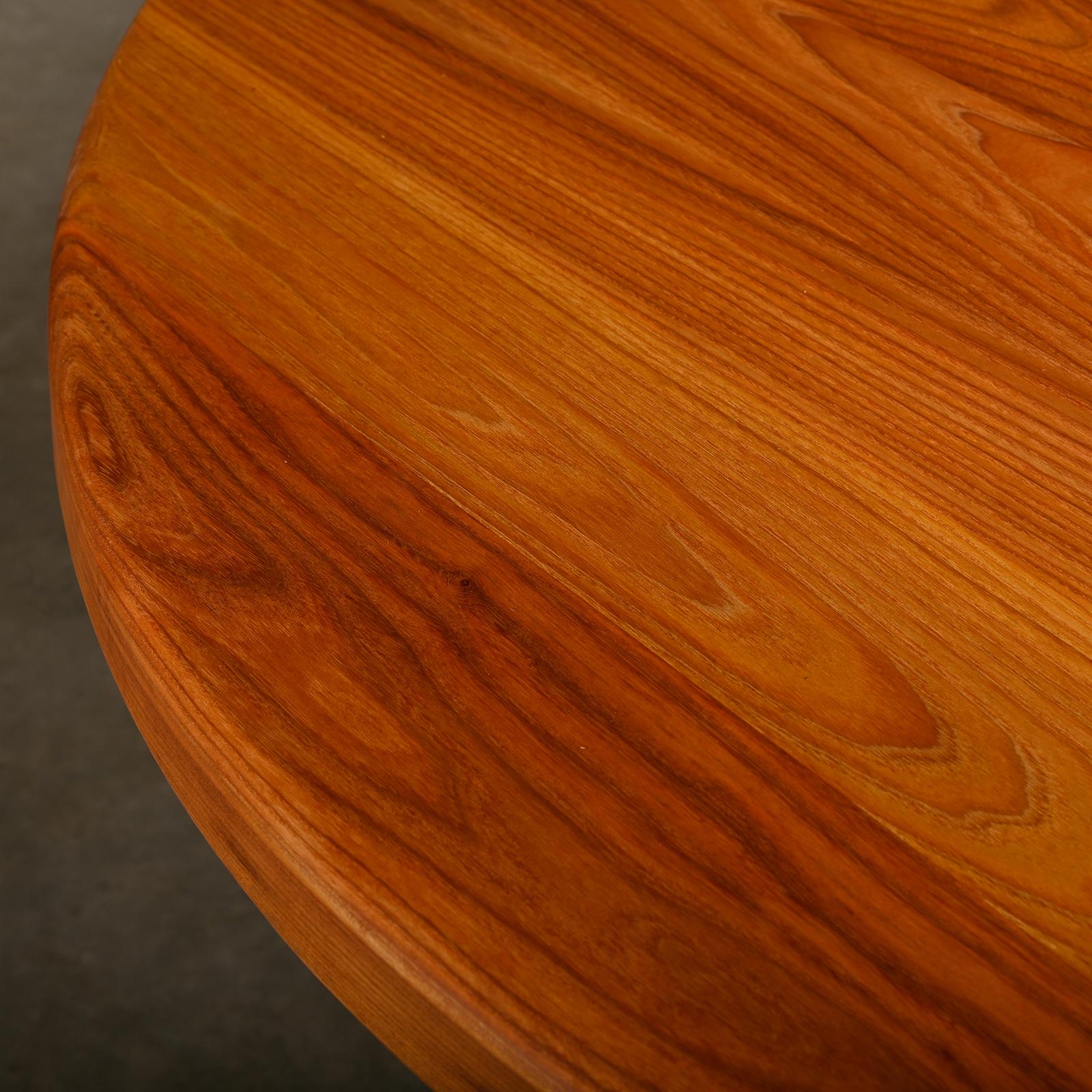 Pierre Chapo Solid Elm T21 'Model D' Table by Chapo Création, France en vente 6
