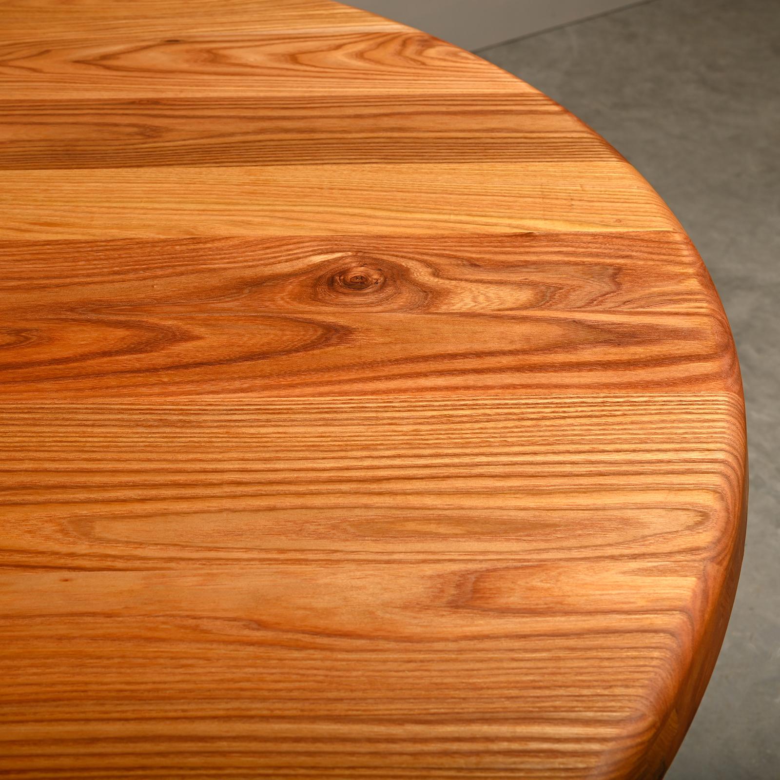 Pierre Chapo Solid Elm T21 'Model D' Table by Chapo Création, France en vente 10