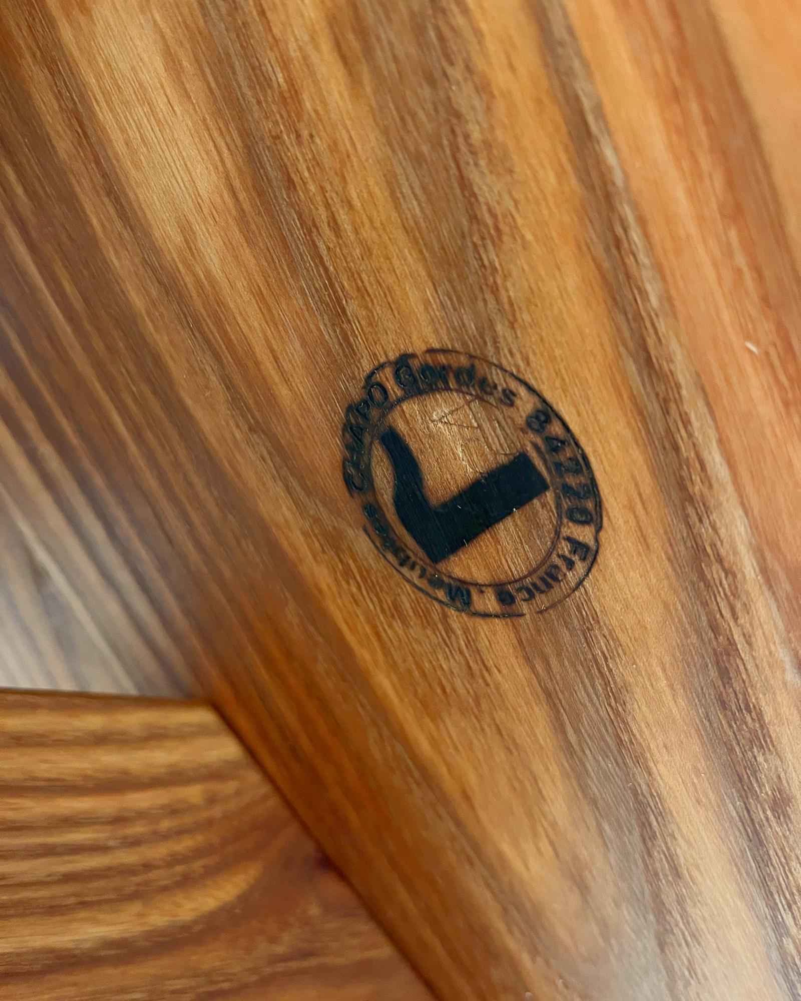 Pierre Chapo Solid Elm T21 'Model D' Table by Chapo Création, France en vente 11