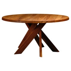 Pierre Chapo Solid Elm T21 'Model D' Table by Chapo Création, France