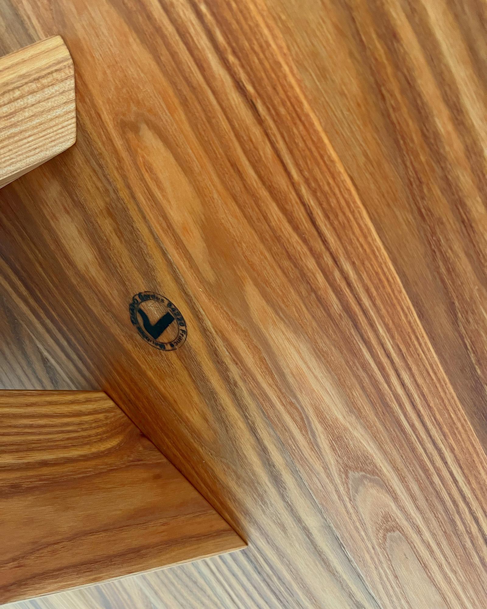 Pierre Chapo Solid Elm T21 'Model D' Table by Chapo Création, France 4
