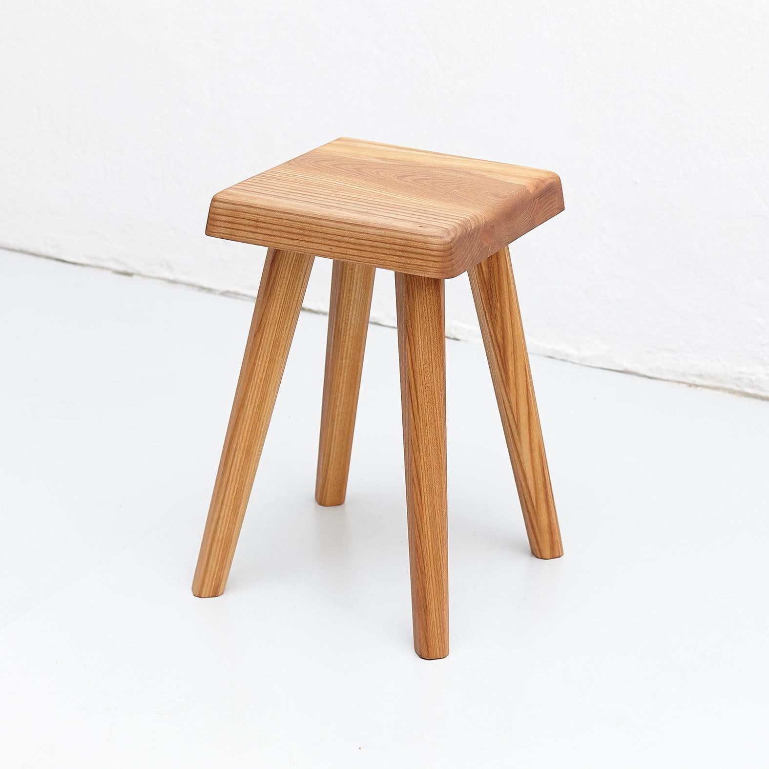 Stool designed by Pierre Chapo, manufactured in France, 2018

Solid elmwood.

In good original condition, with minor wear consistent with age and use, preserving a beautiful patina.

Pierre Chapo is born in a family of craftsmen. After his