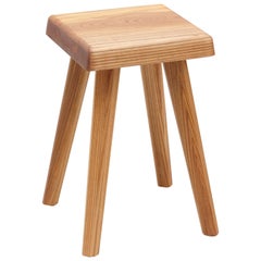 Pierre Chapo Solid Elmwood French Stool