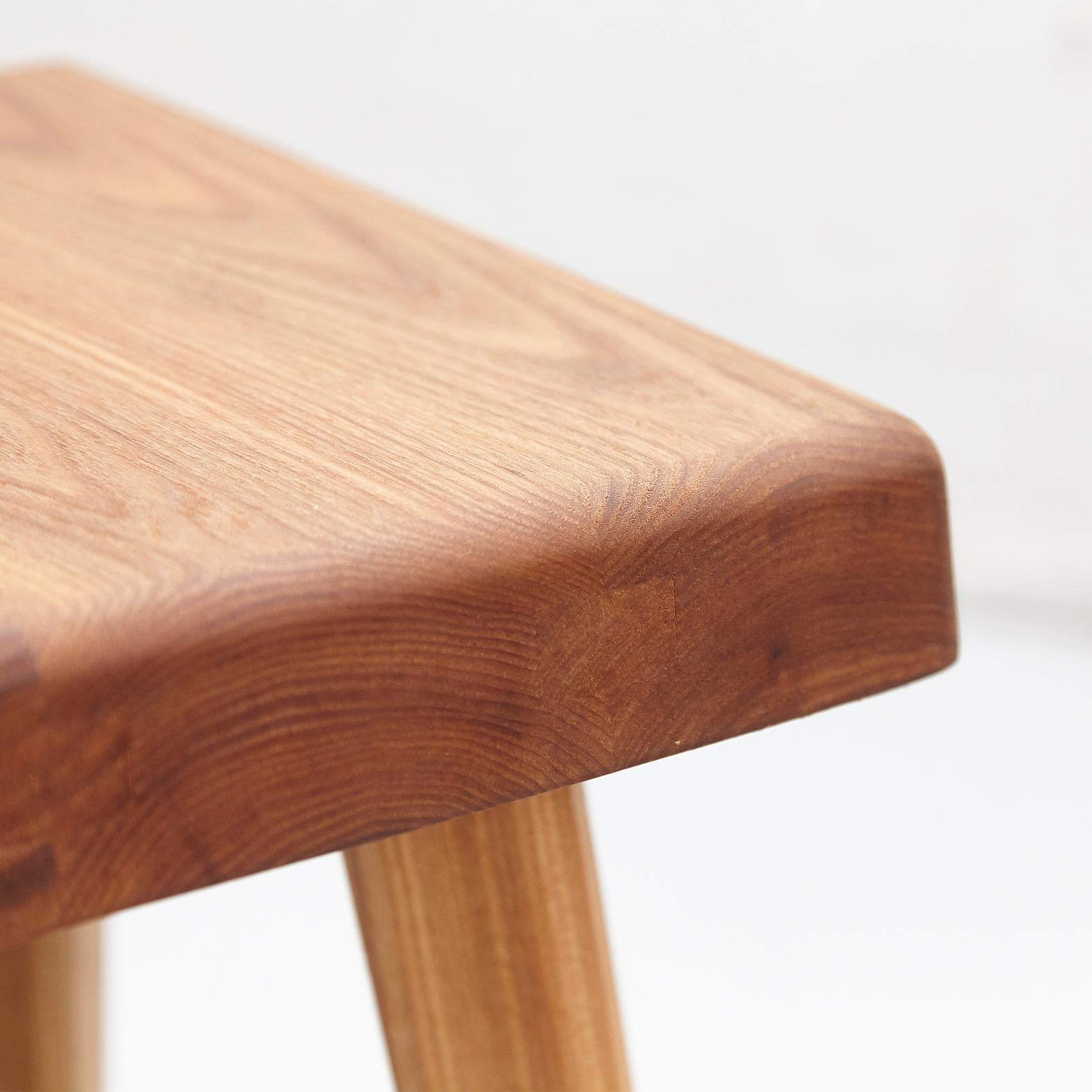 Wood Pierre Chapo Solid Elmwood Stool