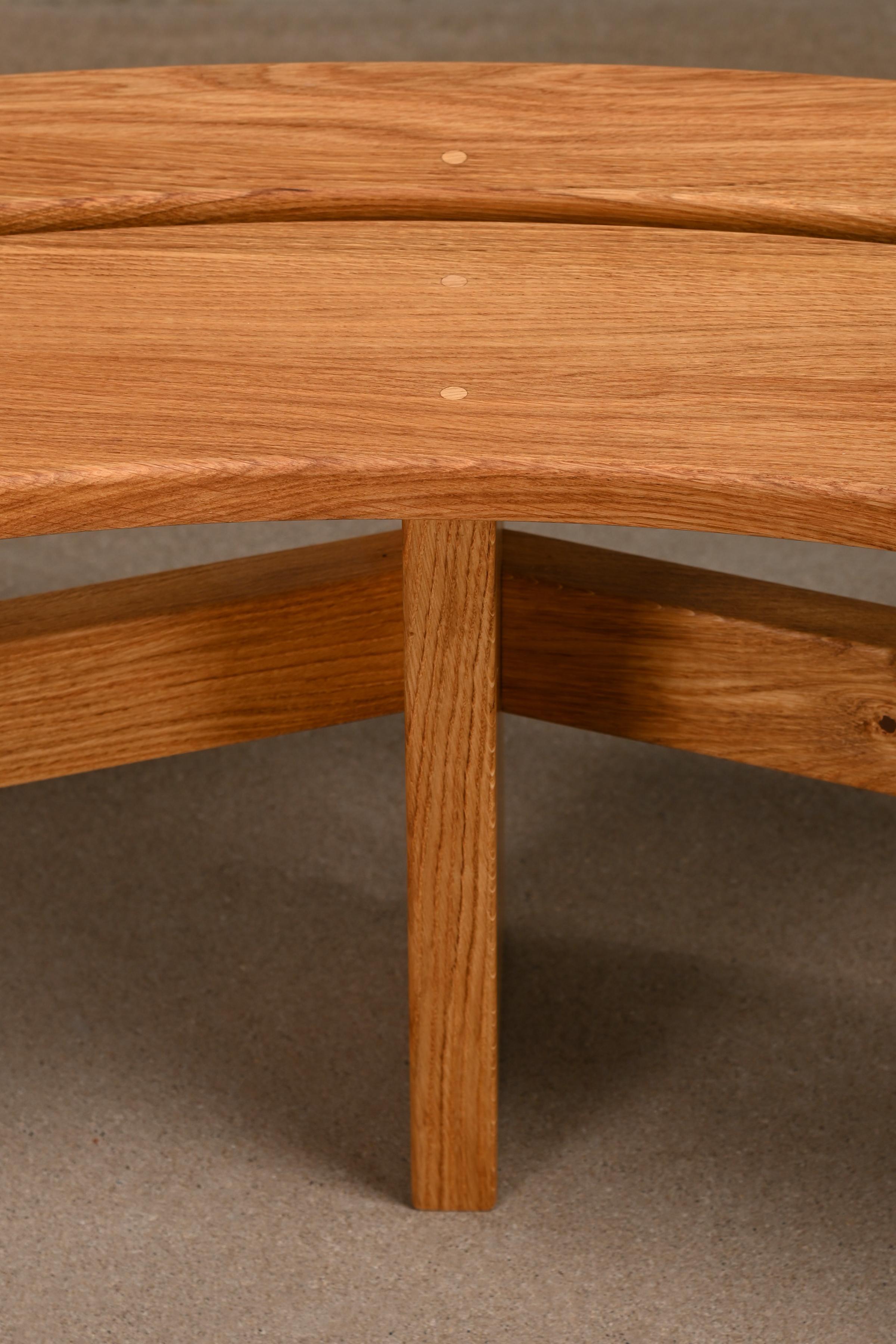Pierre Chapo Solid Oak S38 (Model a) Bench by Chapo Creation, France 2