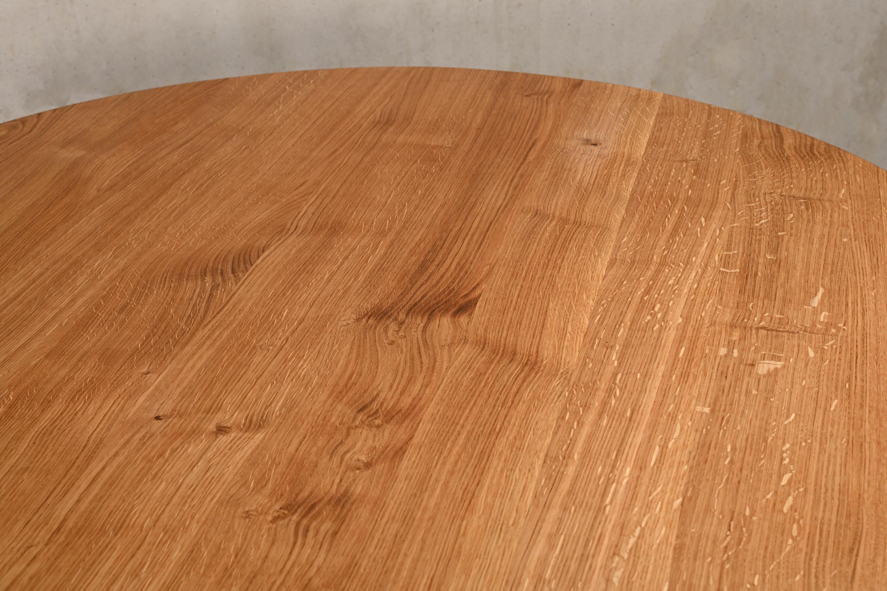 French Pierre Chapo Solid Oak T21 'Model E' Table, France for Paul NY