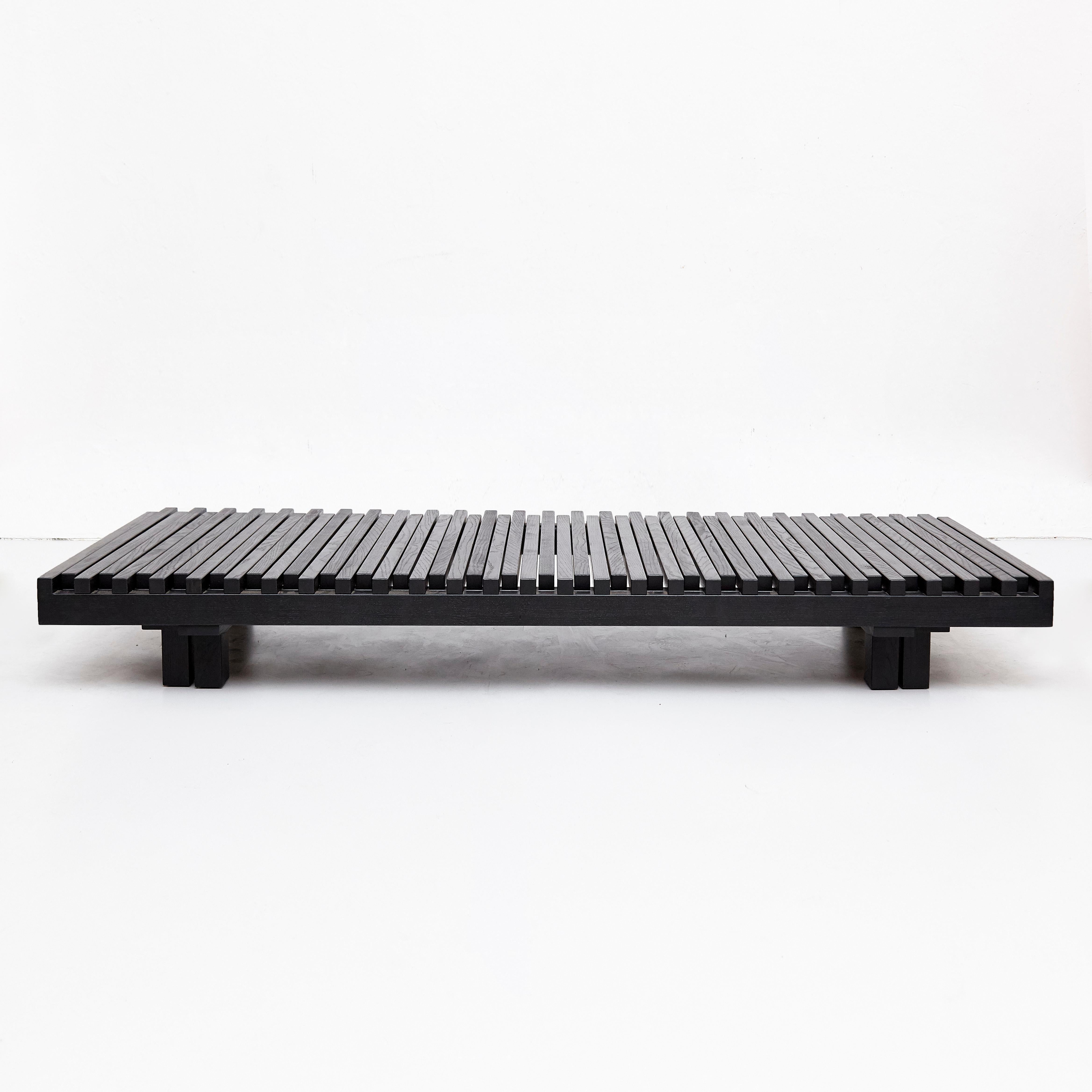 French Pierre Chapo Special Black Edition Bench / Daybed L07