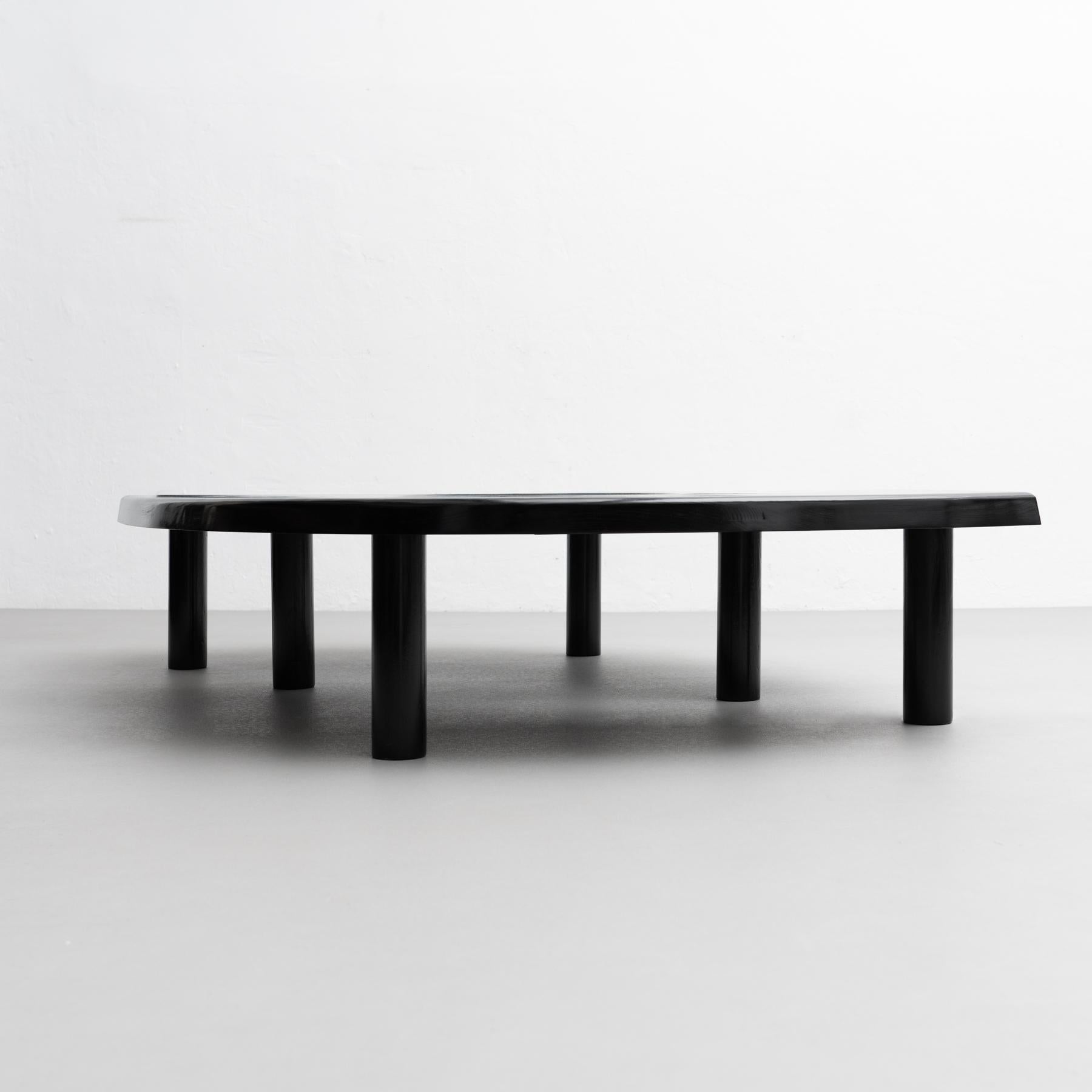 Sleek Sophistication: Pierre Chapo's T22 Table in Special Black Edition For Sale 7