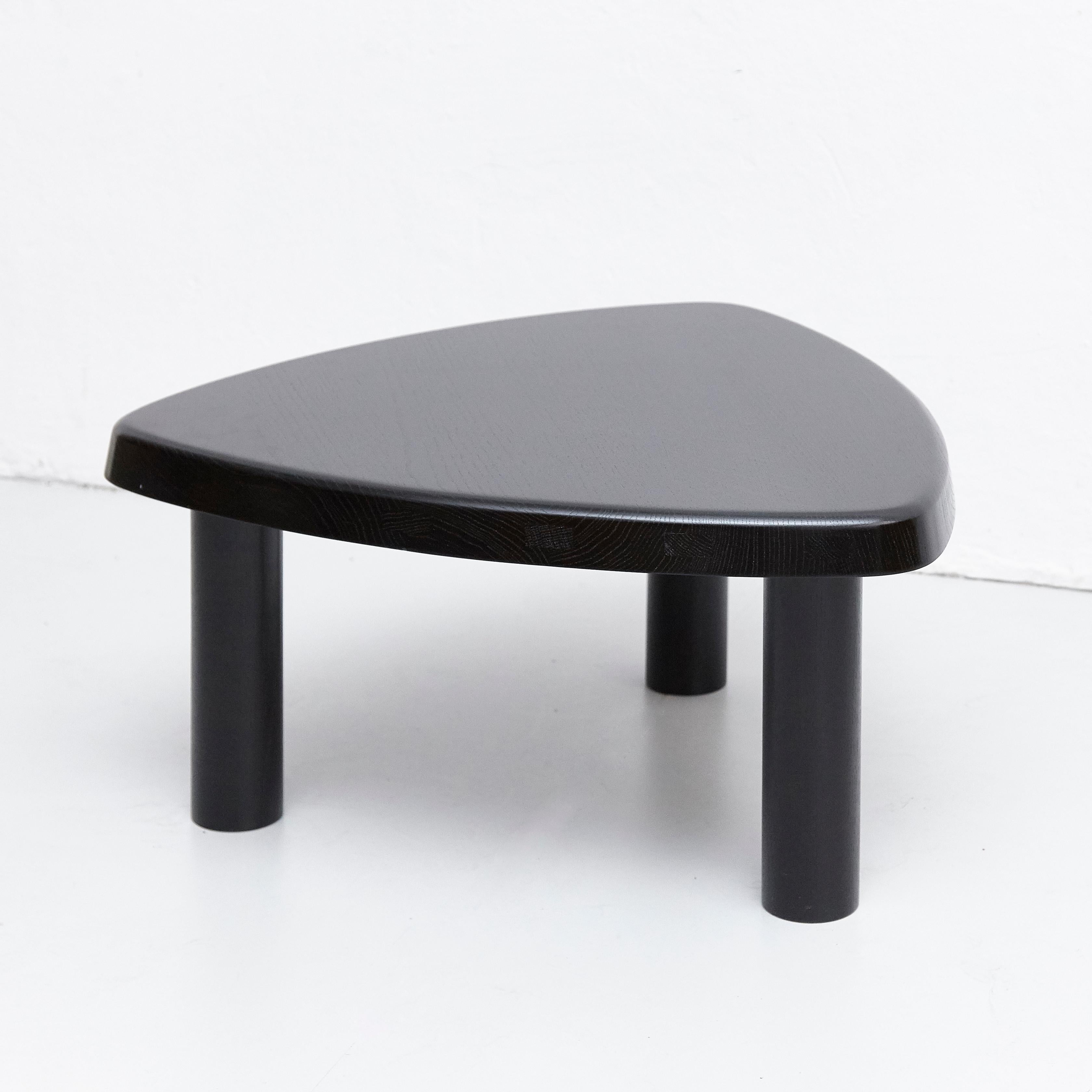 Pierre Chapo Special Black Edition T23 Side Table In Good Condition In Barcelona, Barcelona