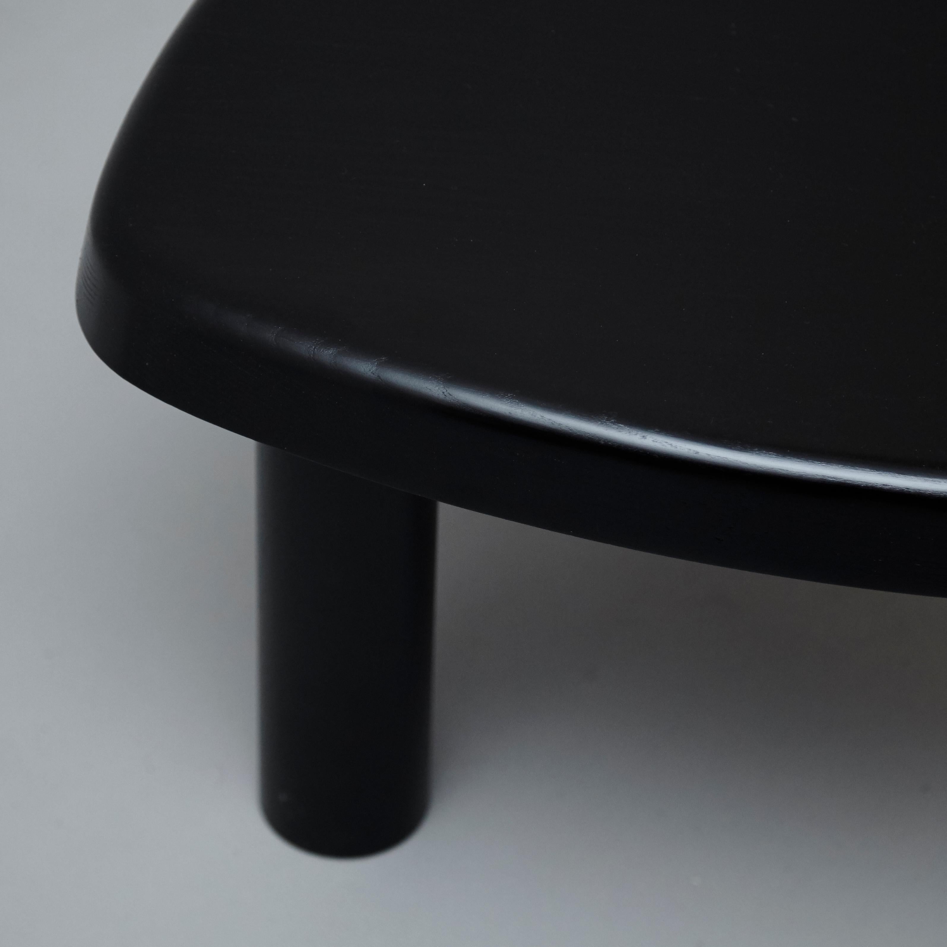 Mid-Century Modern Pierre Chapo Special Black Edition T23 Wood Side Table