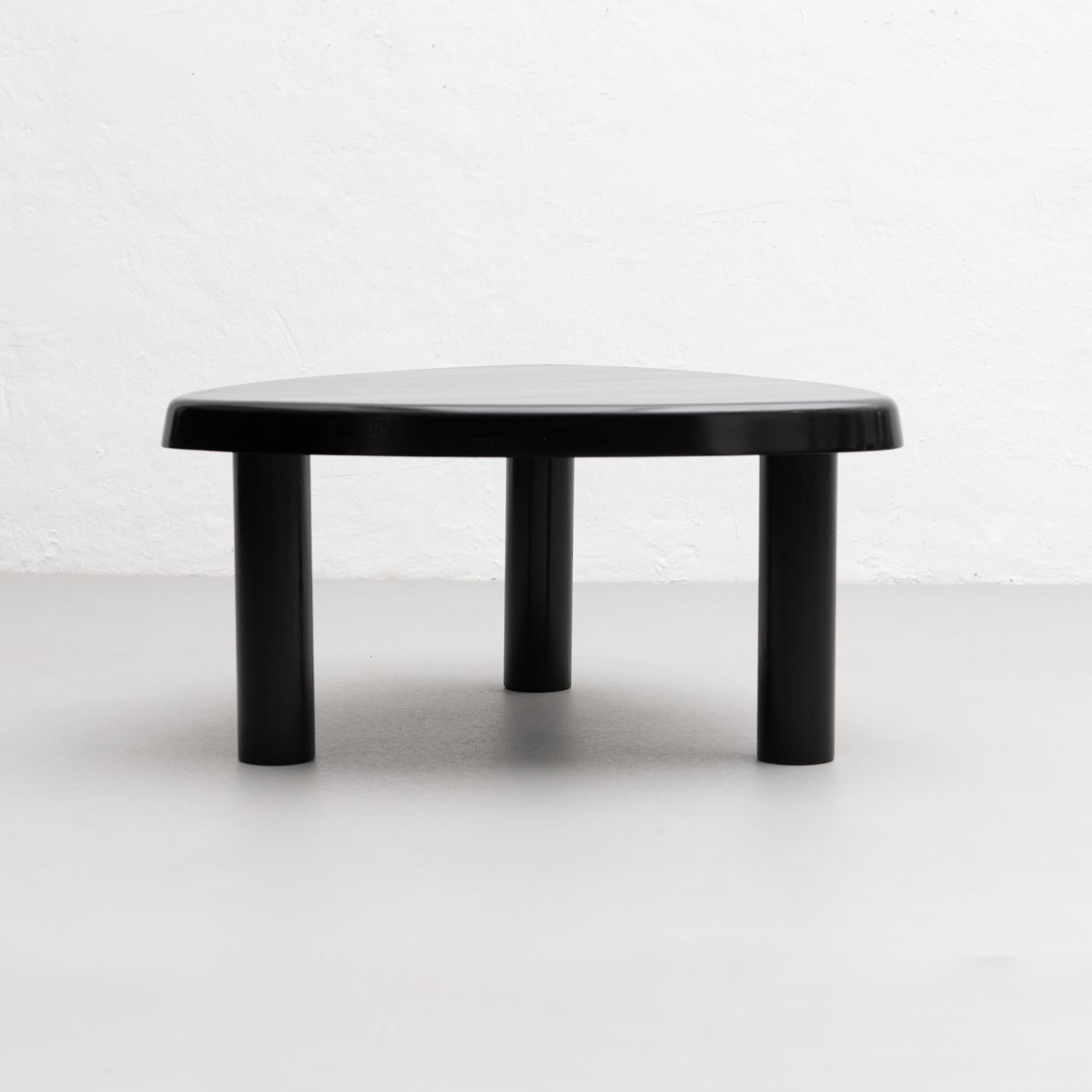 Mid-Century Modern Pierre Chapo Special Black Edition T23 Wood Side Table