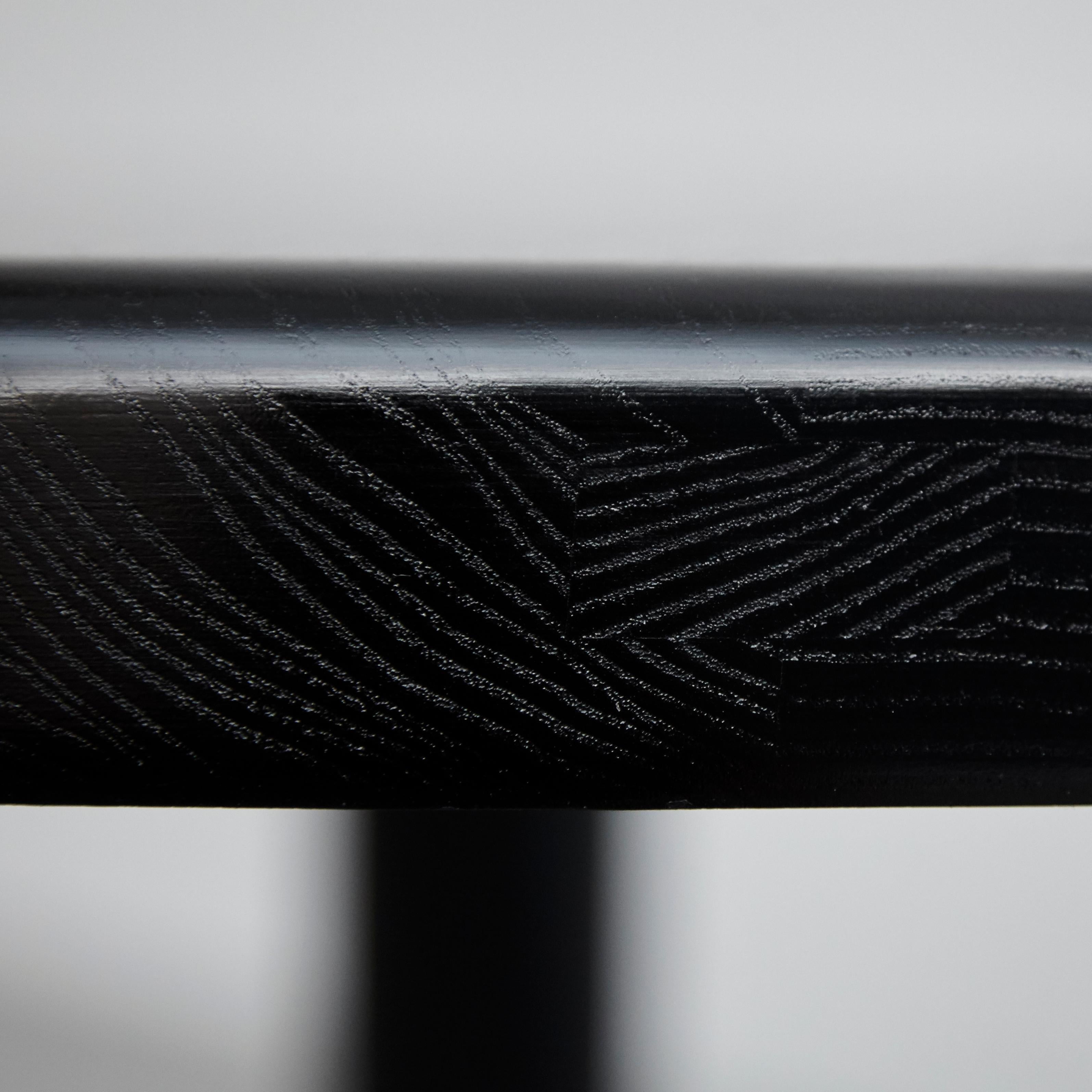 Contemporary Pierre Chapo Special Black Edition T23 Wood Side Table