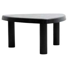 Pierre Chapo Special Black Edition T23 Wood Side Table, French Craftsmanship
