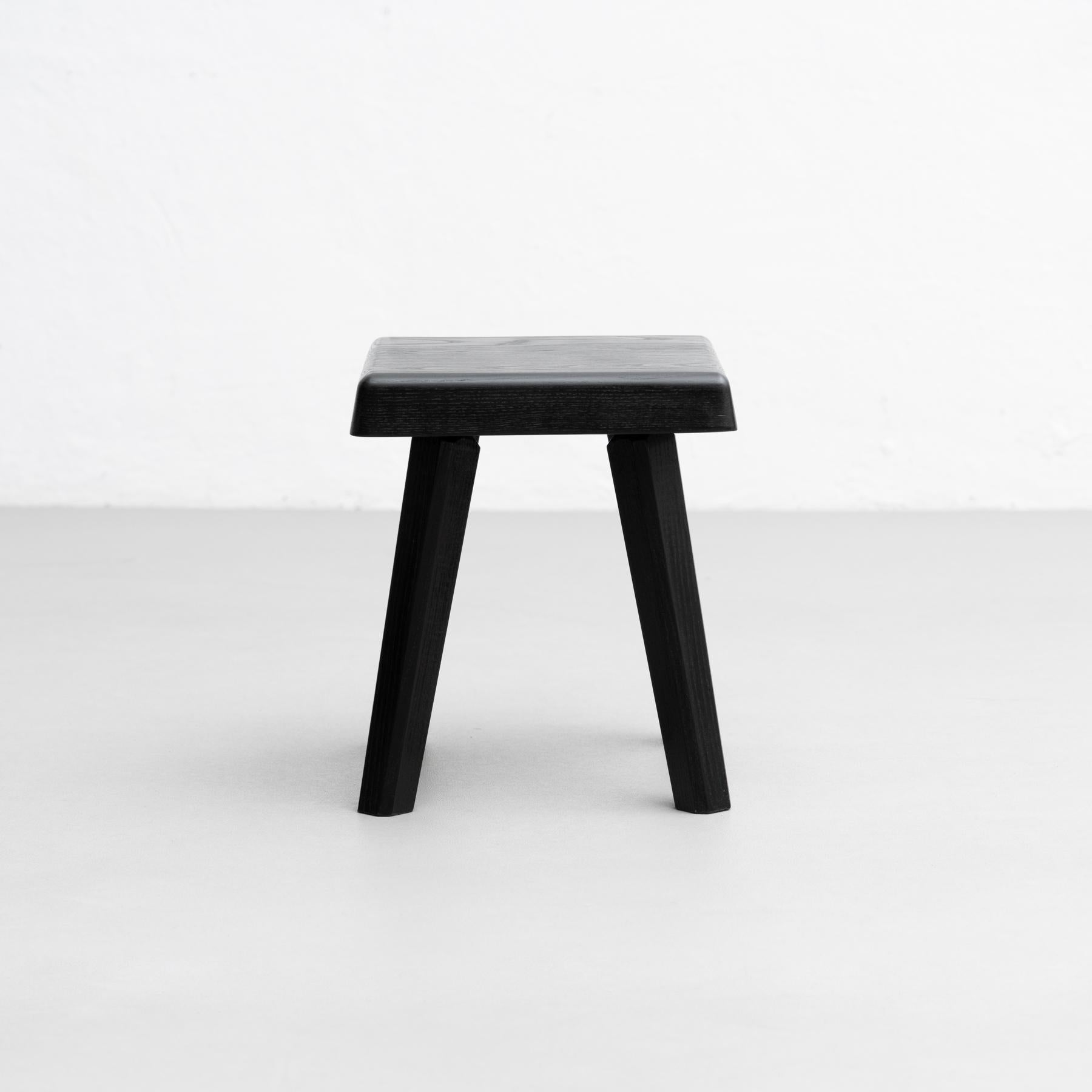 Stool designed by Pierre Chapo in 1960s.
Manufactured by Chapo Creation, 2018, France.

In original condition, with minor wear consistent with age and use, preserving a beautiful patina.

Materials: Oakwood

Pierre Chapo is born in a family