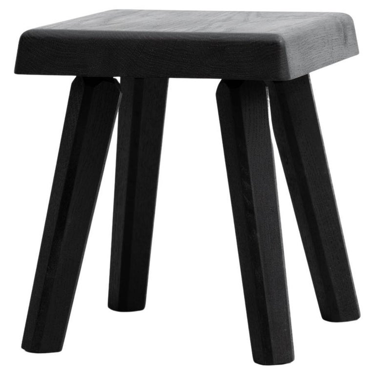 Pierre Chapo Special Black Wood Edition S01R Stool For Sale