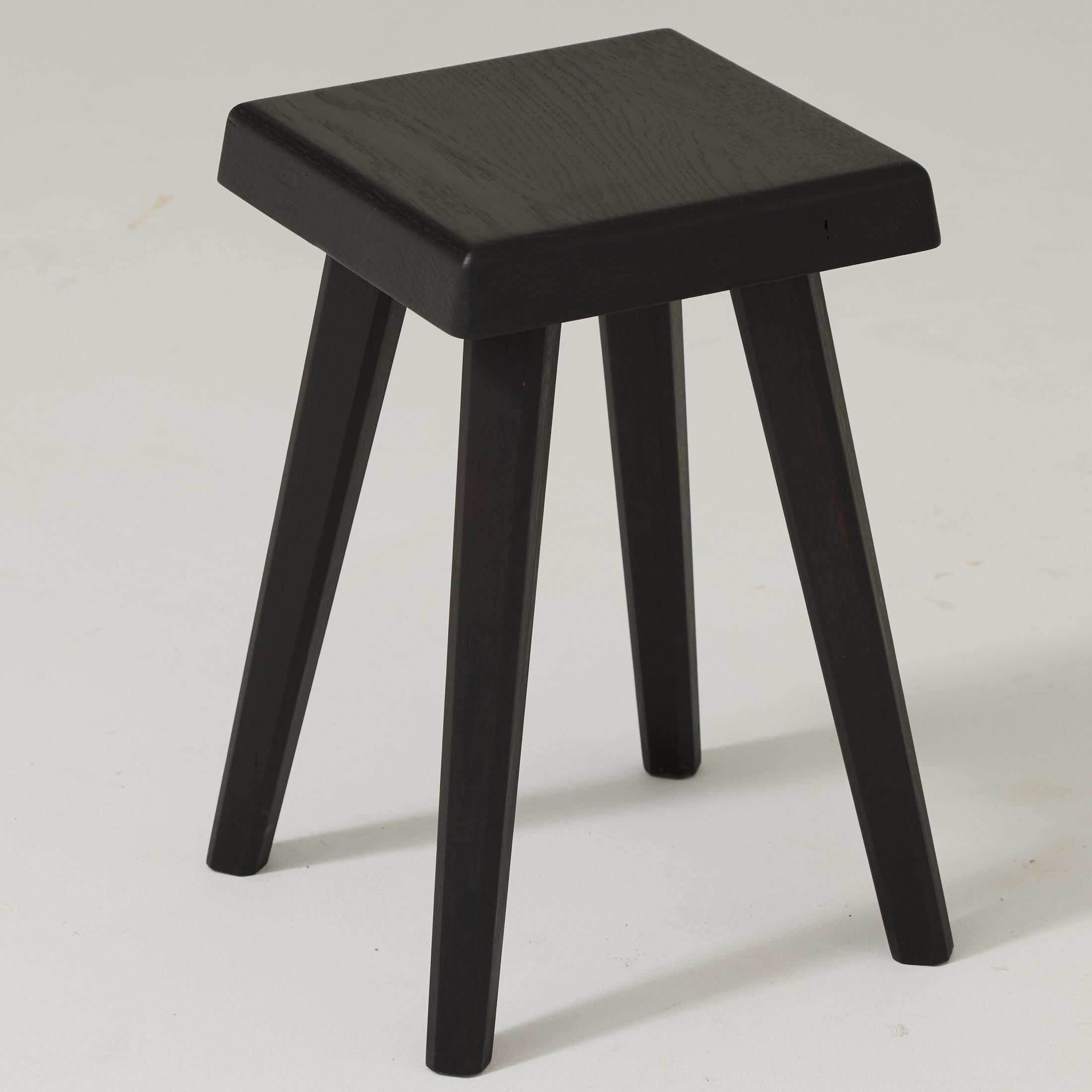 Pierre Chapo, Hocker aus schwarzem Holz, Sonderausgabe im Angebot 5