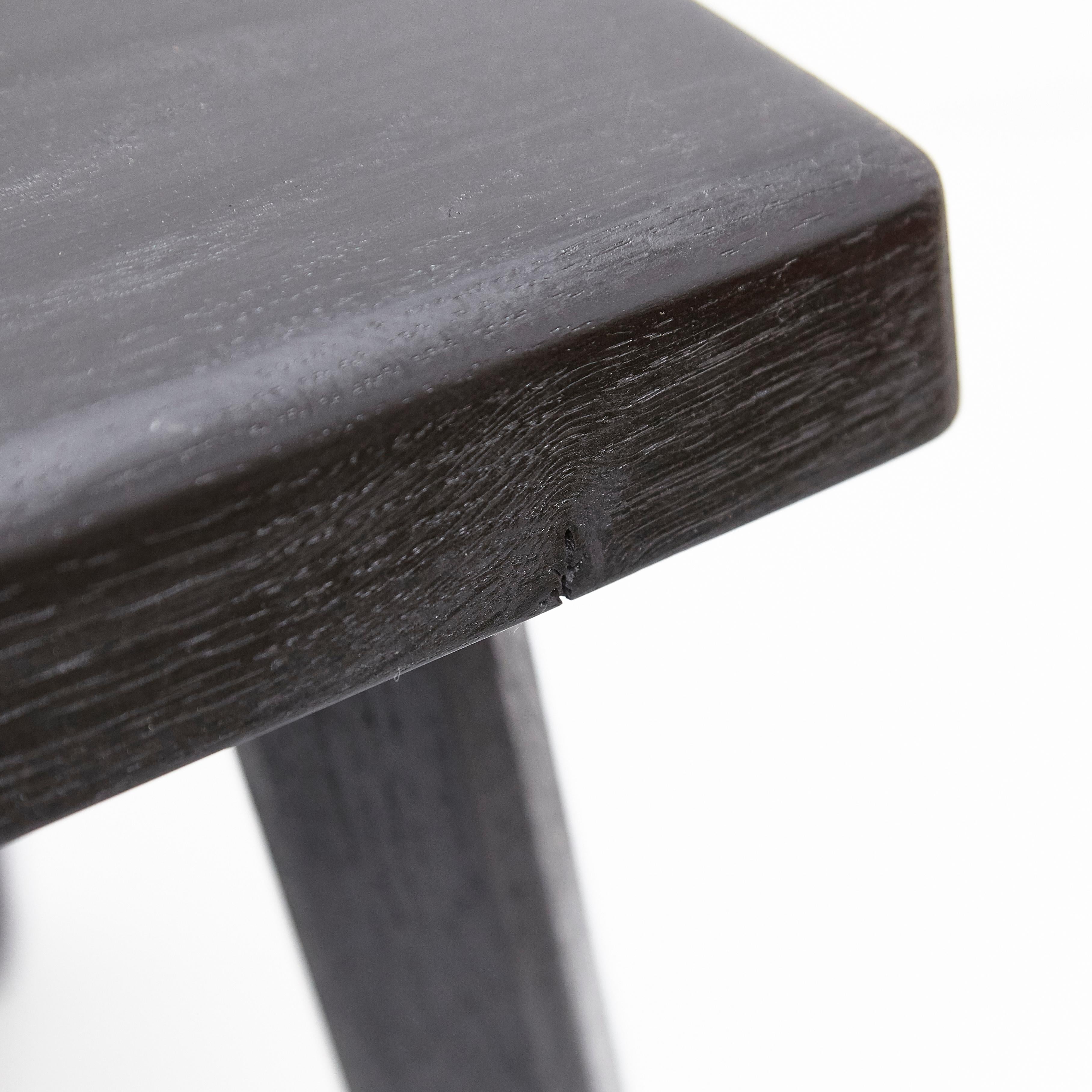 Pierre Chapo Special Black Wood Edition Stool 7
