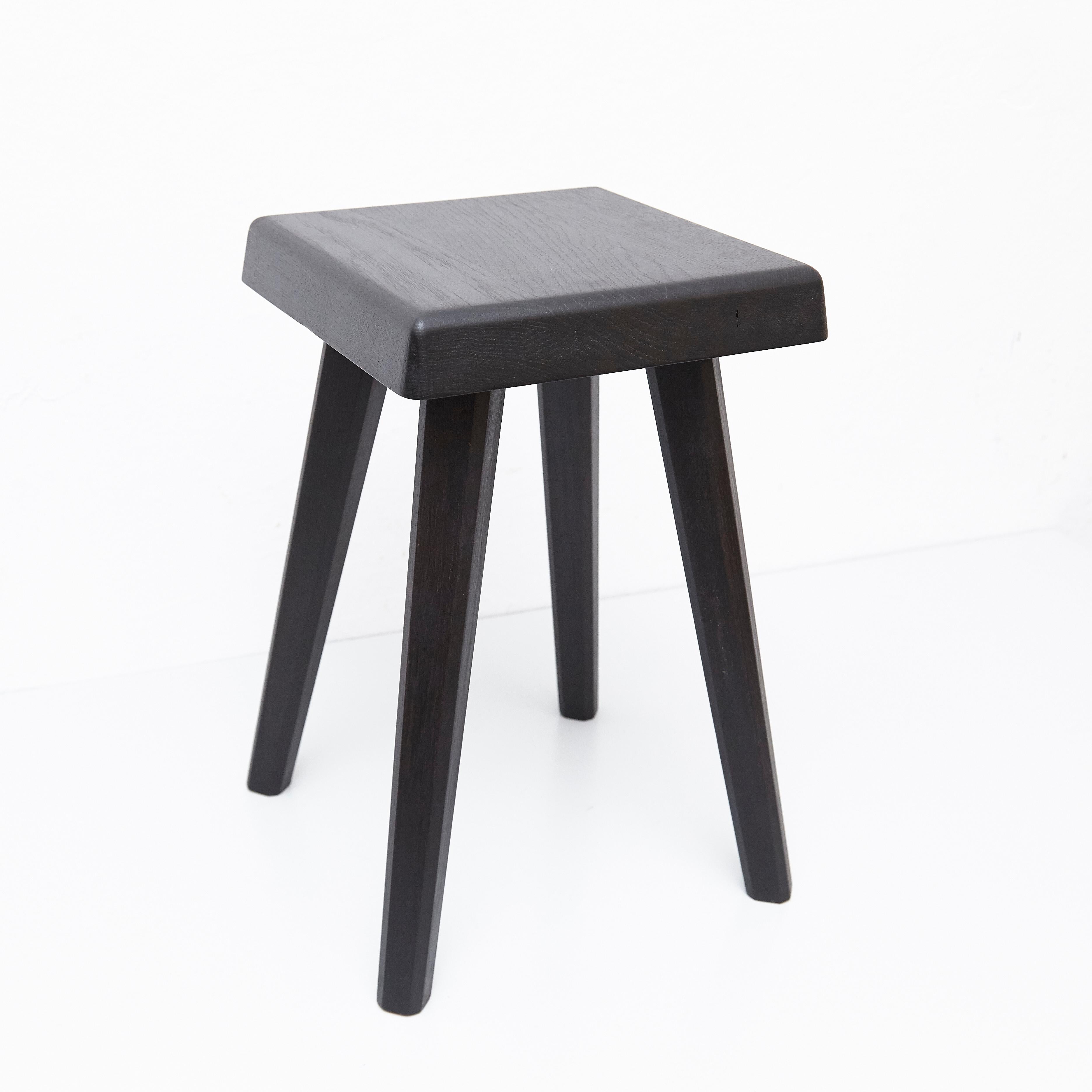 Pierre Chapo Special Black Wood Edition Stool 1