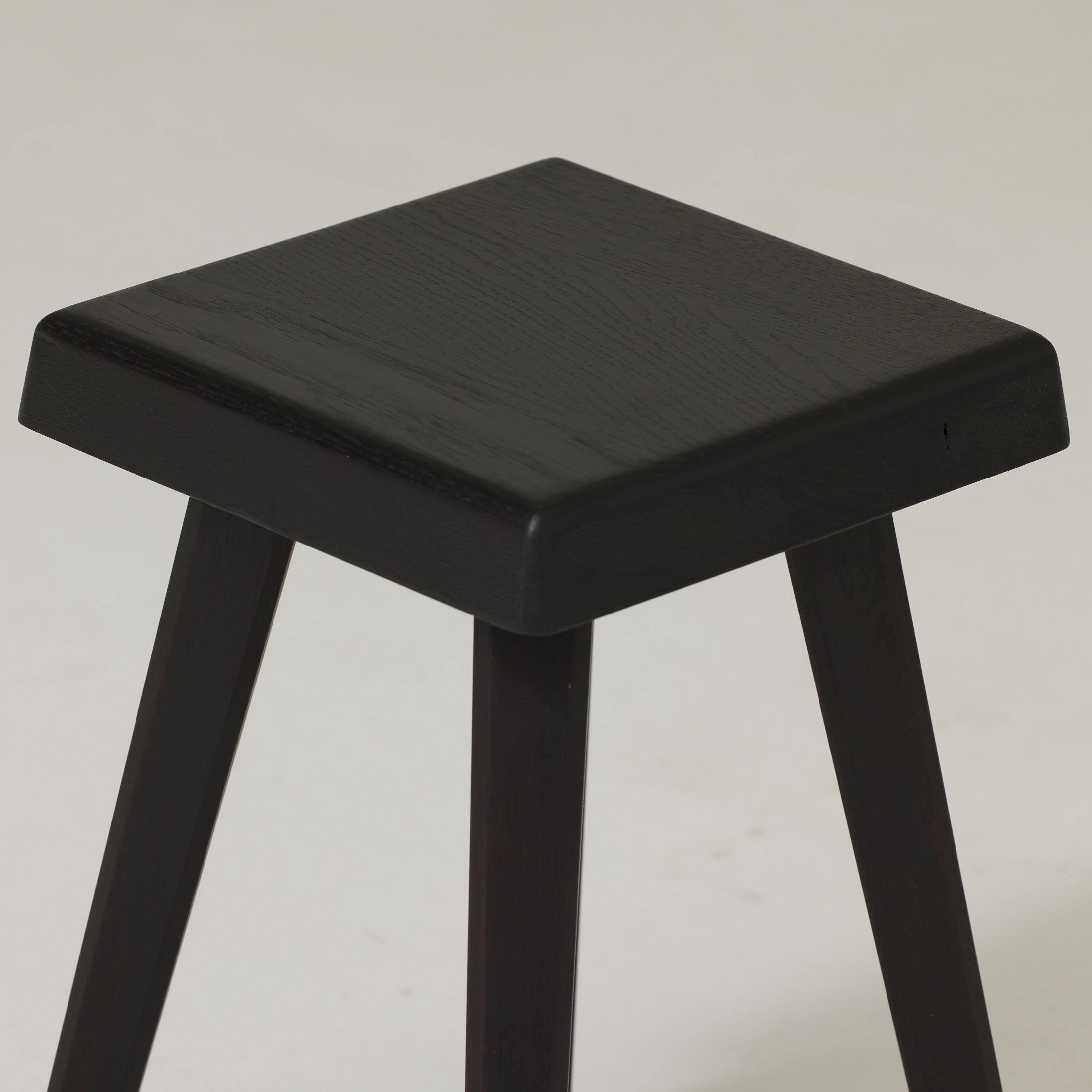 Pierre Chapo, Hocker aus schwarzem Holz, Sonderausgabe im Angebot 3