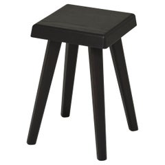Pierre Chapo, Hocker aus schwarzem Holz, Sonderausgabe