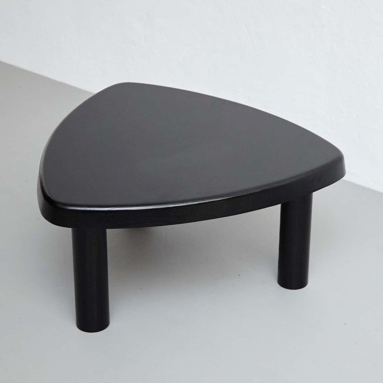 Pierre Chapo Special Black Wood Edition T23 Side Table For Sale 6