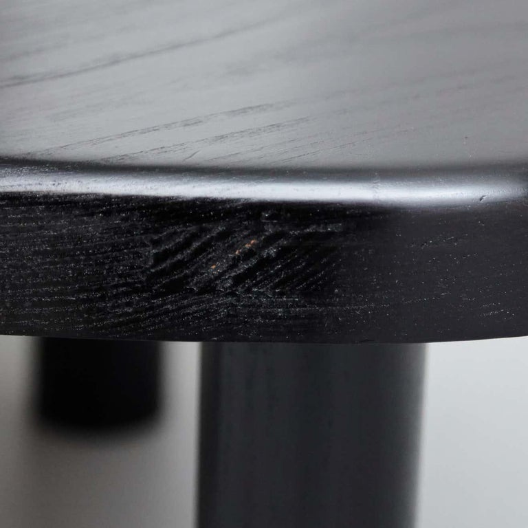 Pierre Chapo Special Black Wood Edition T23 Side Table For Sale 10