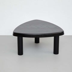 Table d'appoint Pierre Chapo édition spéciale en bois noir T23