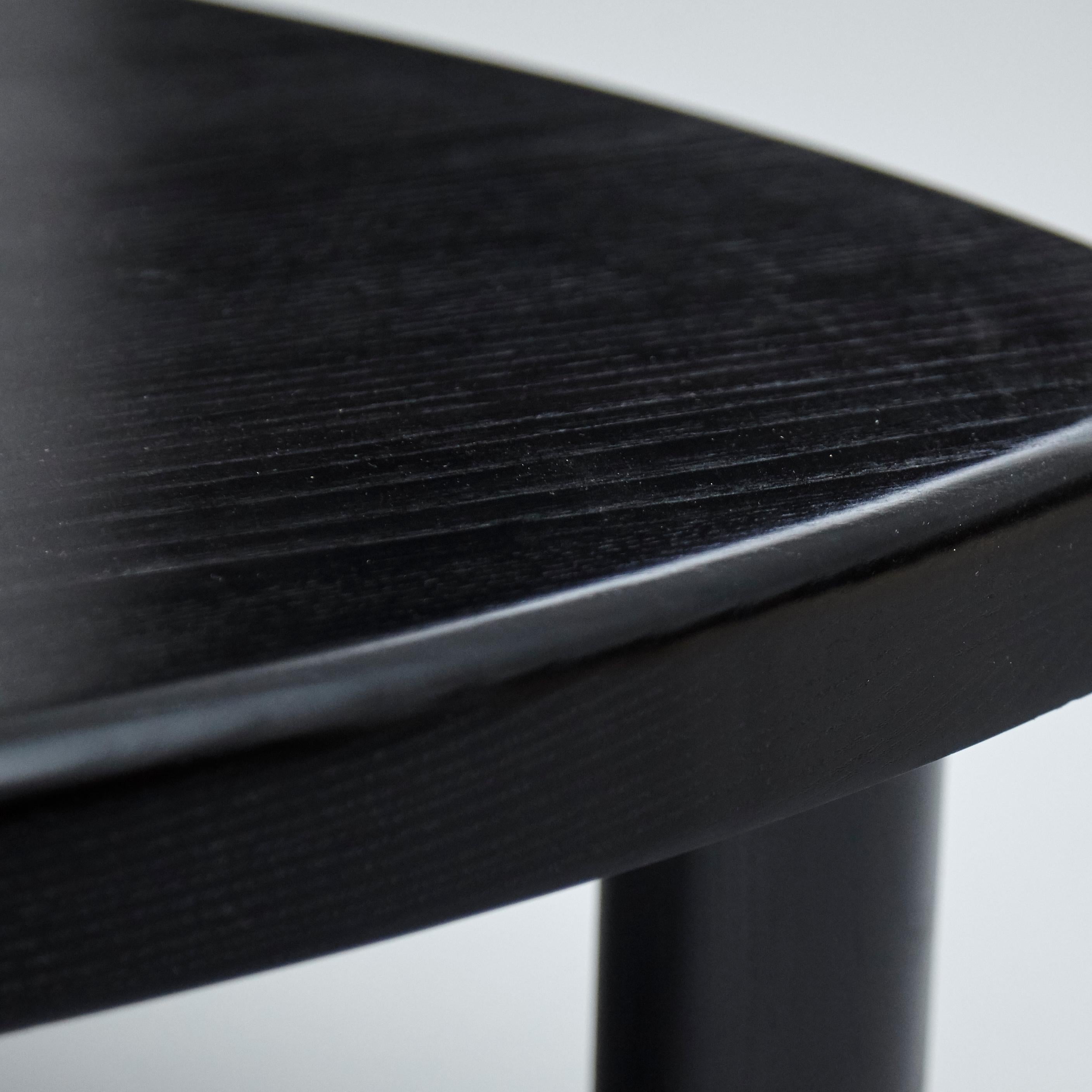 Mid-Century Modern Pierre Chapo Special Black Wood Edition T23 Side Table
