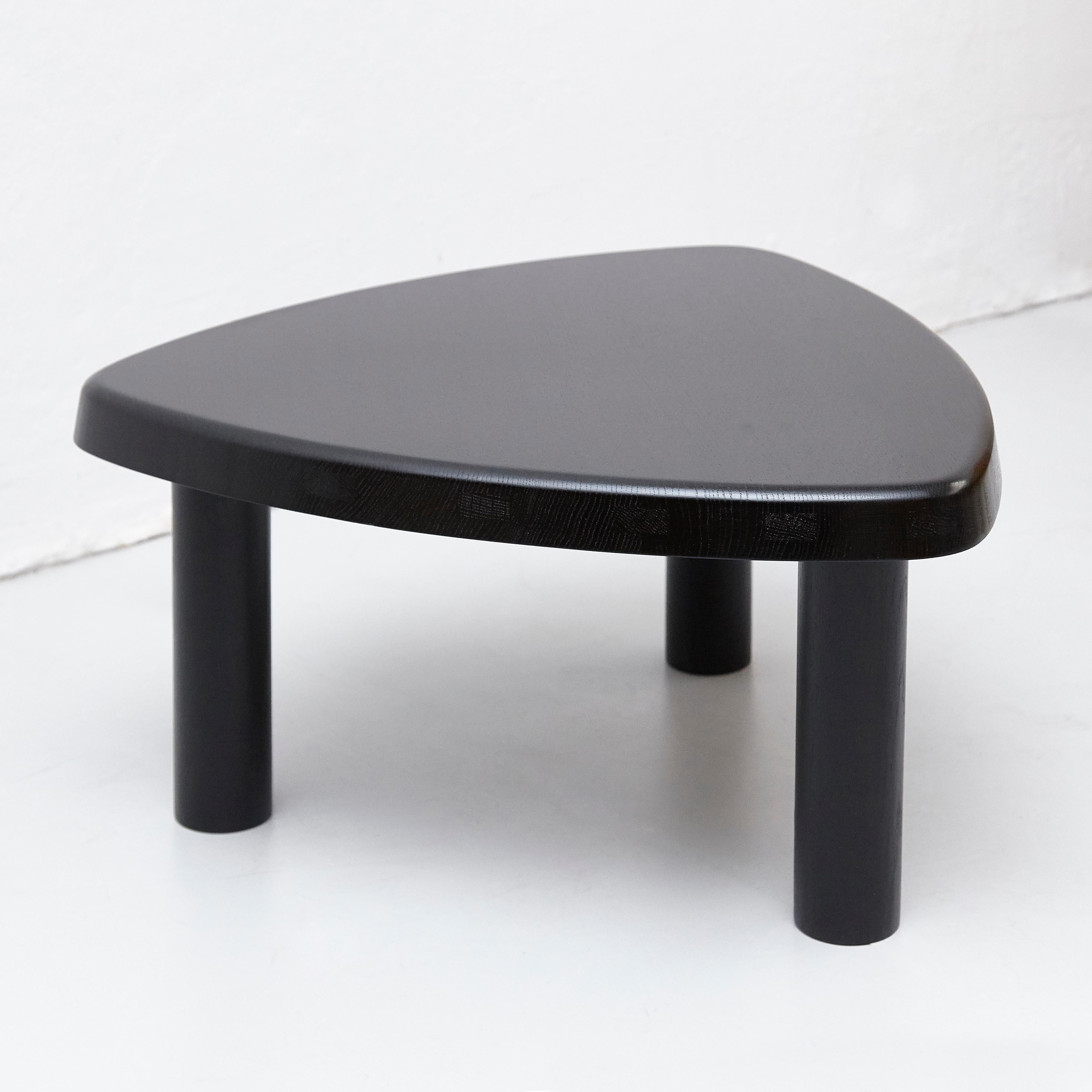 Mid-Century Modern Pierre Chapo Special Black Wood Edition T23 Side Table
