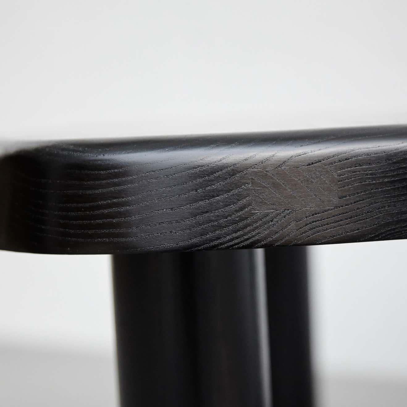 Mid-Century Modern Pierre Chapo Special Black Wood Edition T23 Side Table