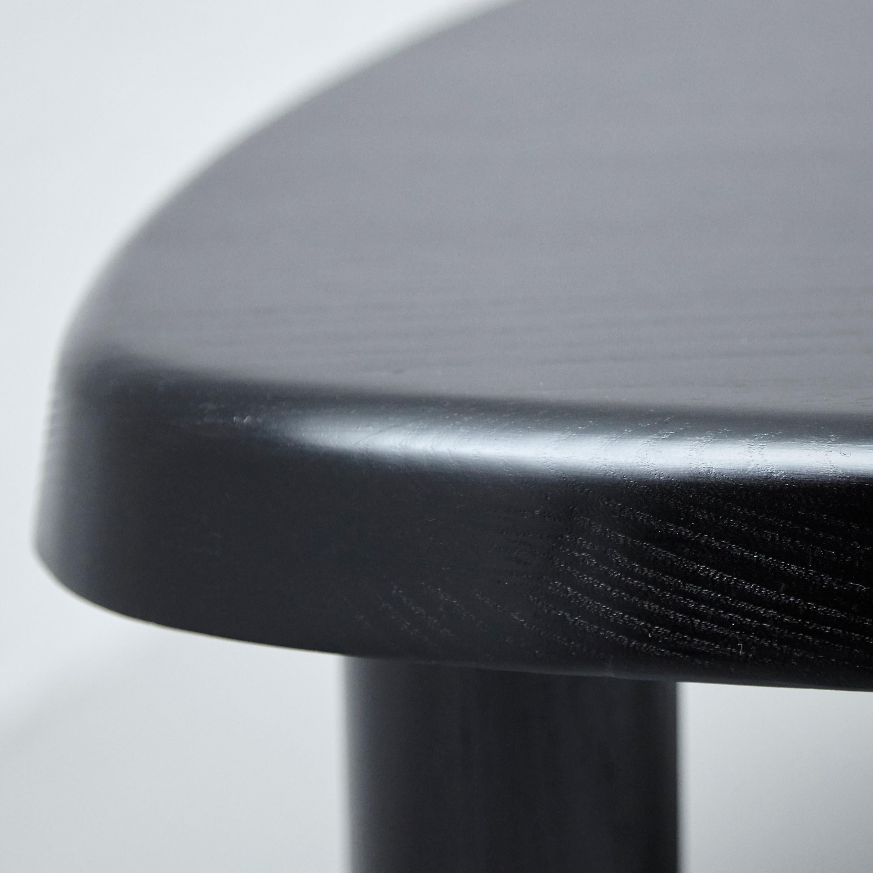 French Pierre Chapo Special Black Wood Edition T23 Side Table