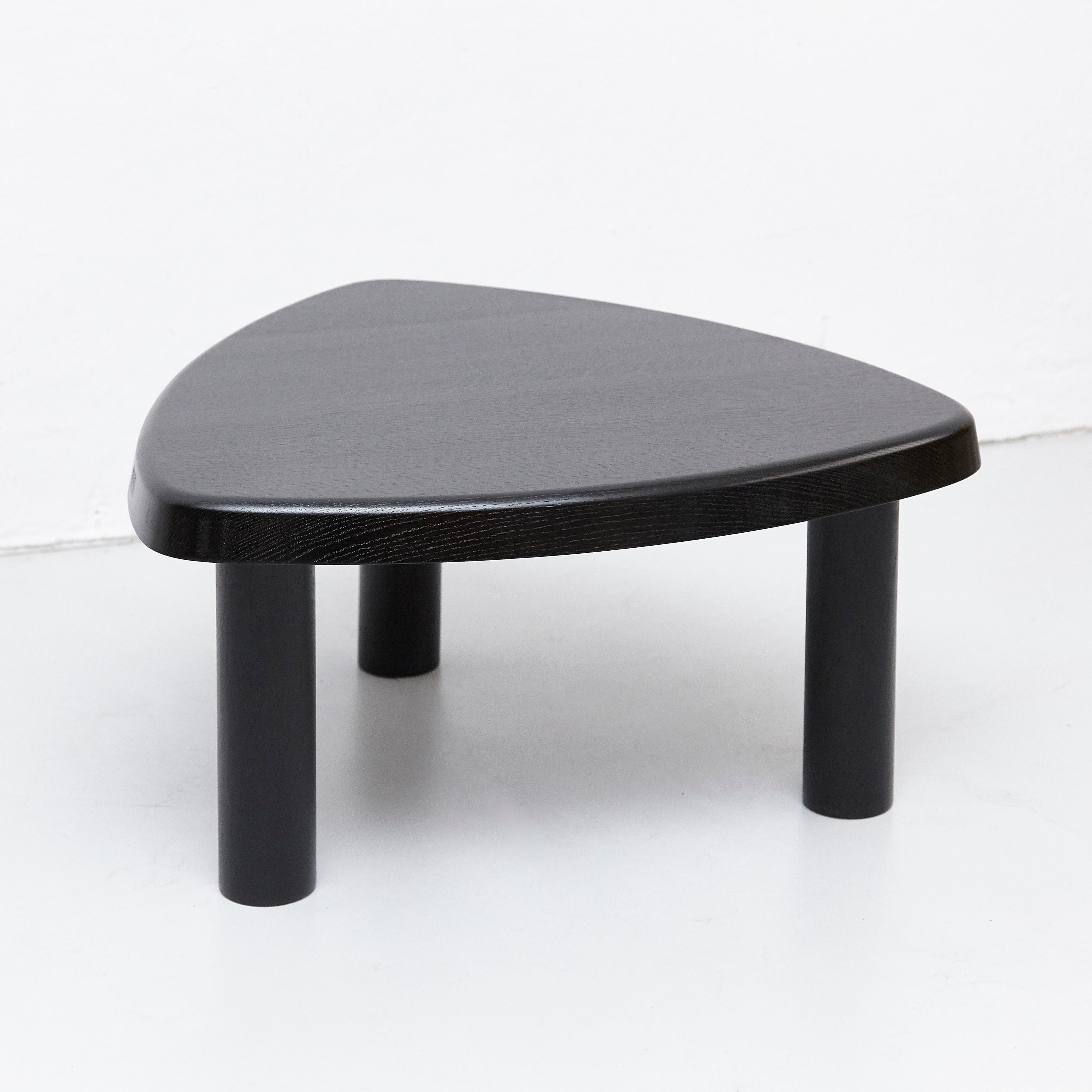 French Pierre Chapo Special Black Wood Edition T23 Side Table