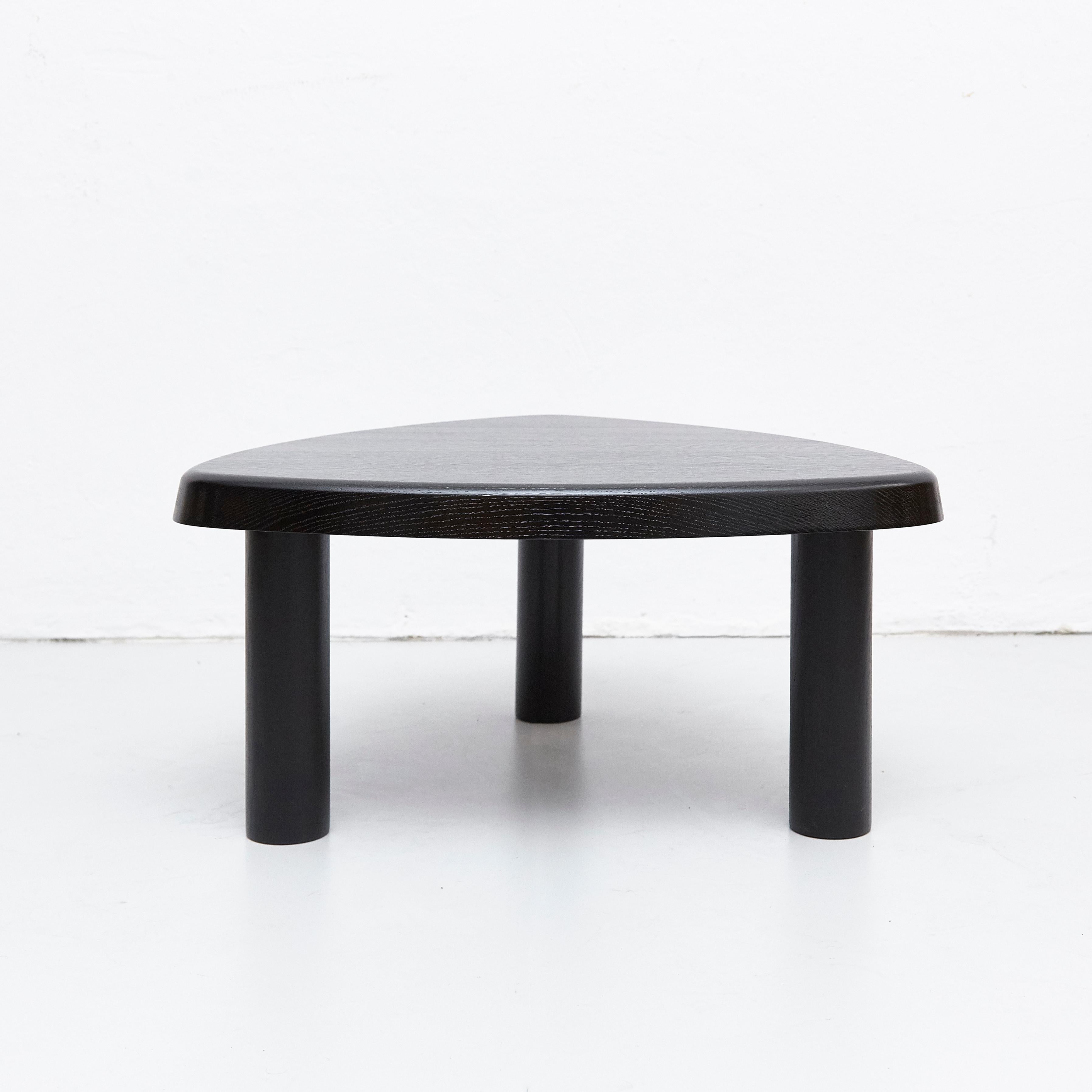 Contemporary Pierre Chapo Special Black Wood Edition T23 Side Table