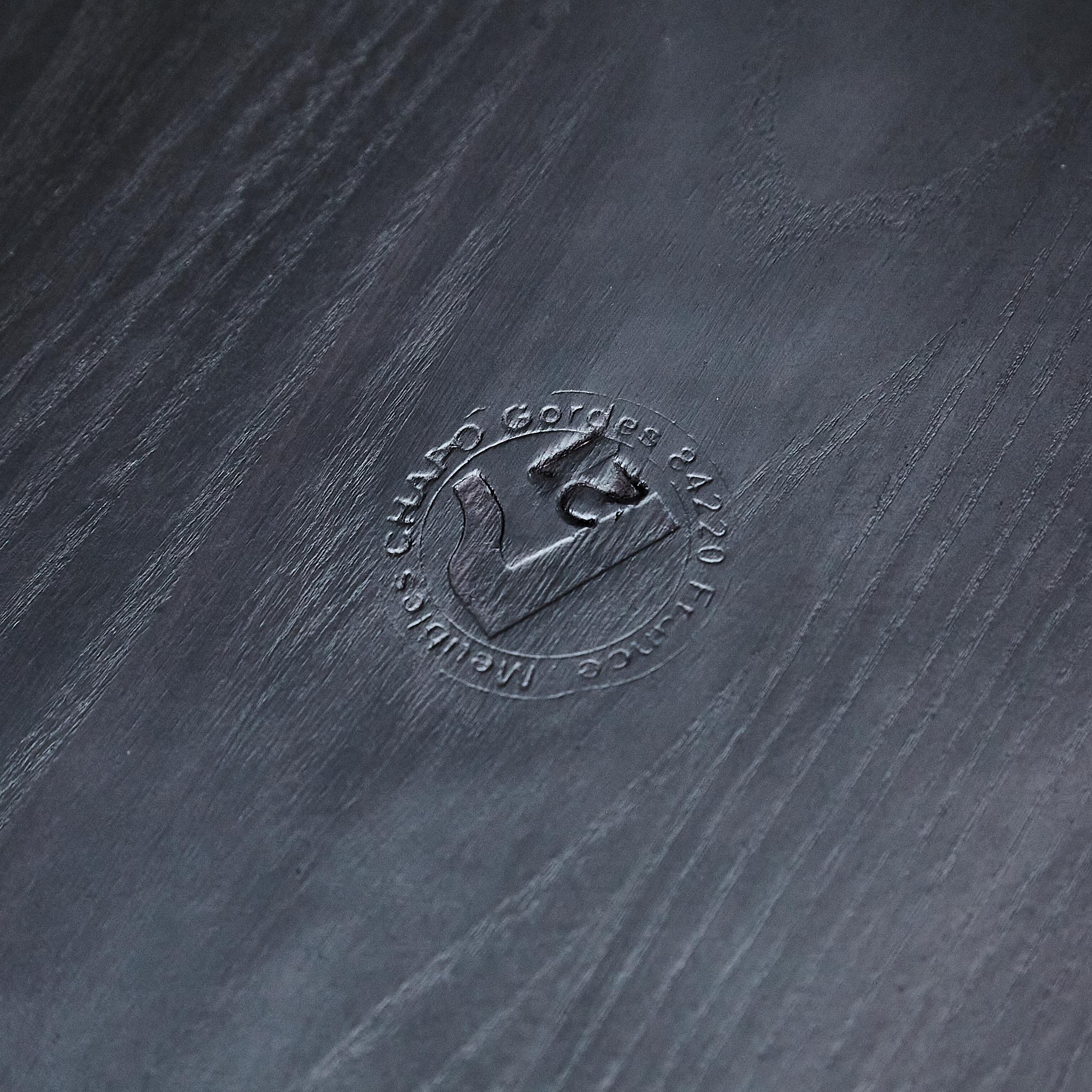 XXIe siècle et contemporain Table d'appoint Pierre Chapo édition spéciale en bois noir T23 en vente