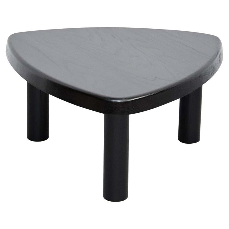 Pierre Chapo Special Black Wood Edition T23 Side Table For Sale