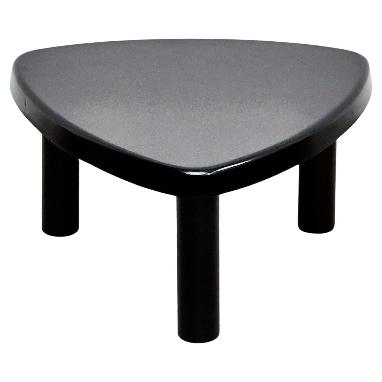 Pierre Chapo Special Black Wood Edition T23 Side Table For Sale