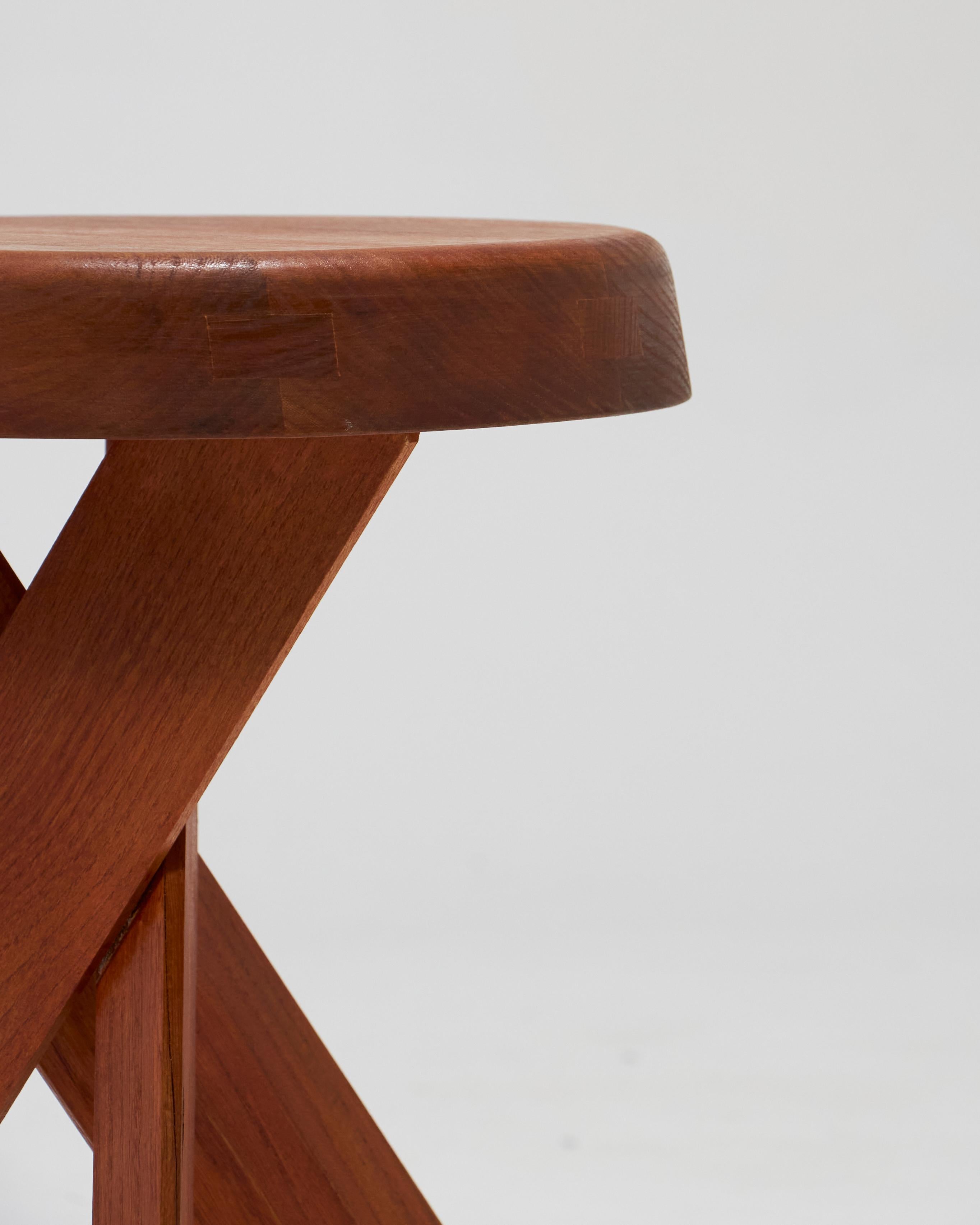 Pierre Chapo Stool In Good Condition For Sale In PARIS, FR