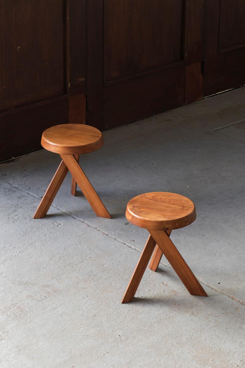 Pierre Chapo Stool Model S31 by Pierre Chapo in Elm Wood, France, 1974 13