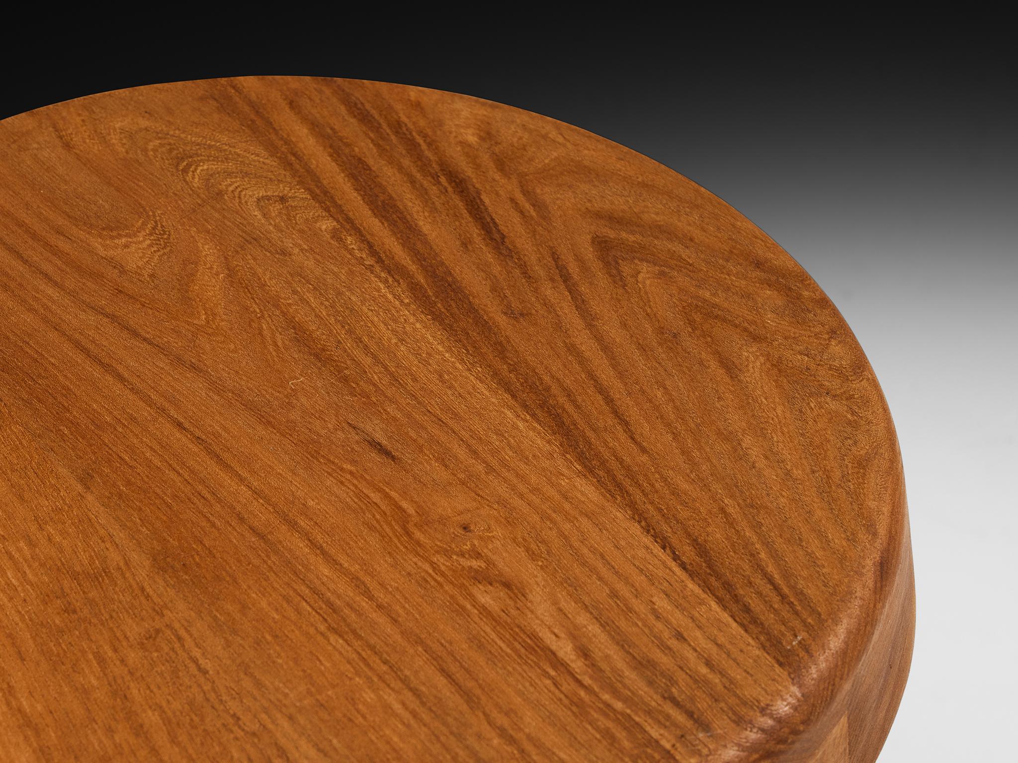 Pierre Chapo Stool 'S13A' in Elm For Sale 4